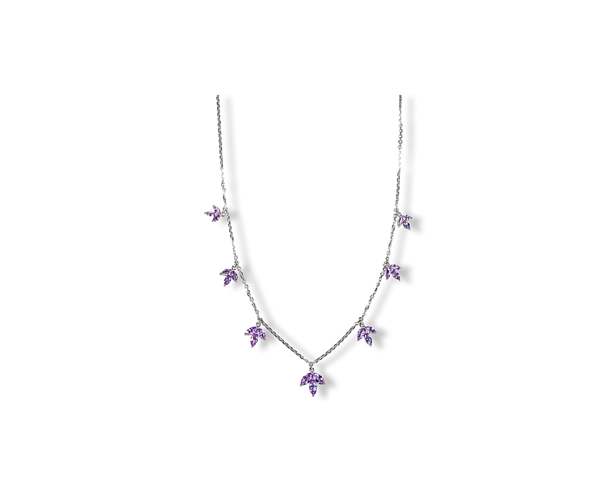 Amethyst Petal Choker