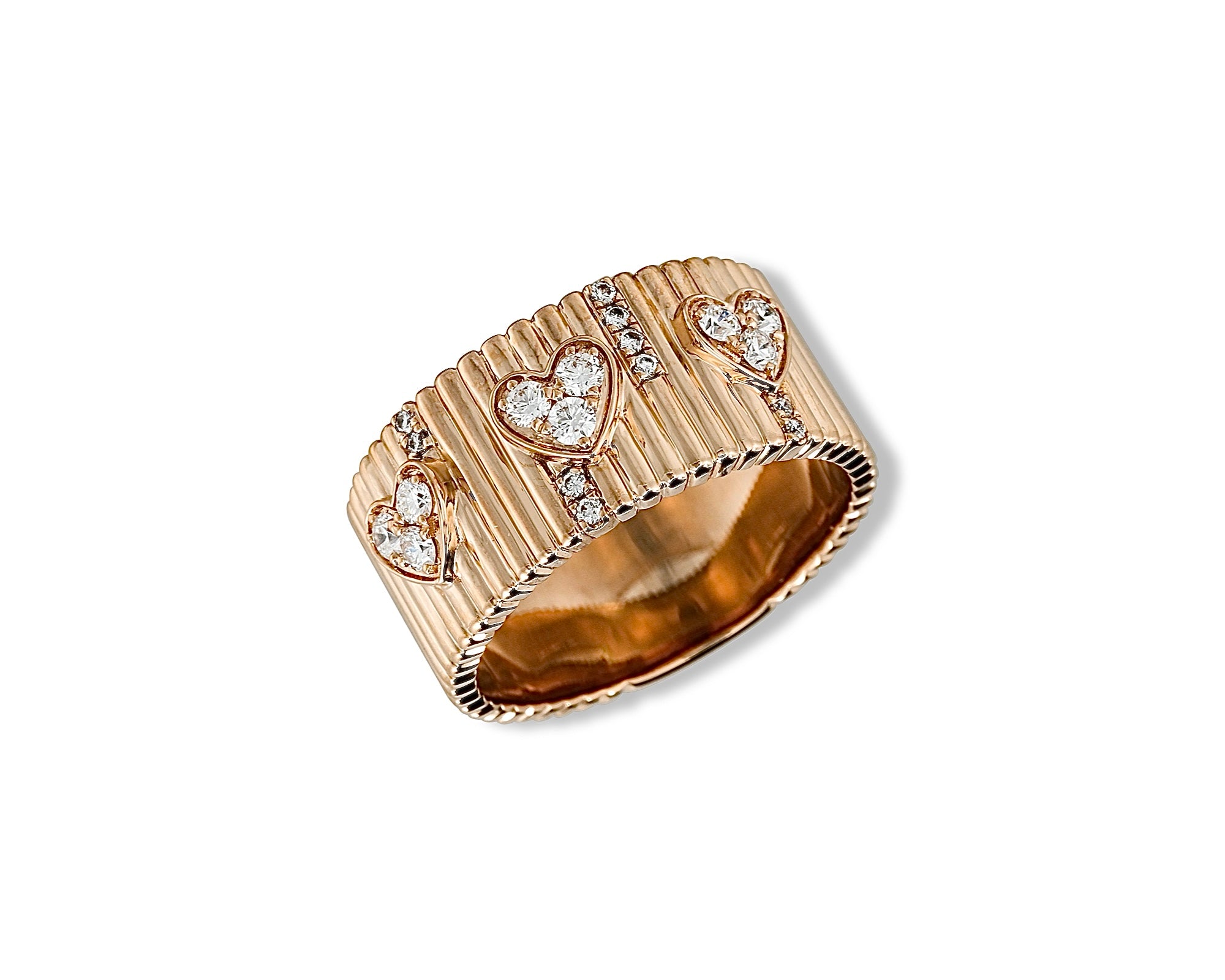 Diamond Heart Cigar Ring
