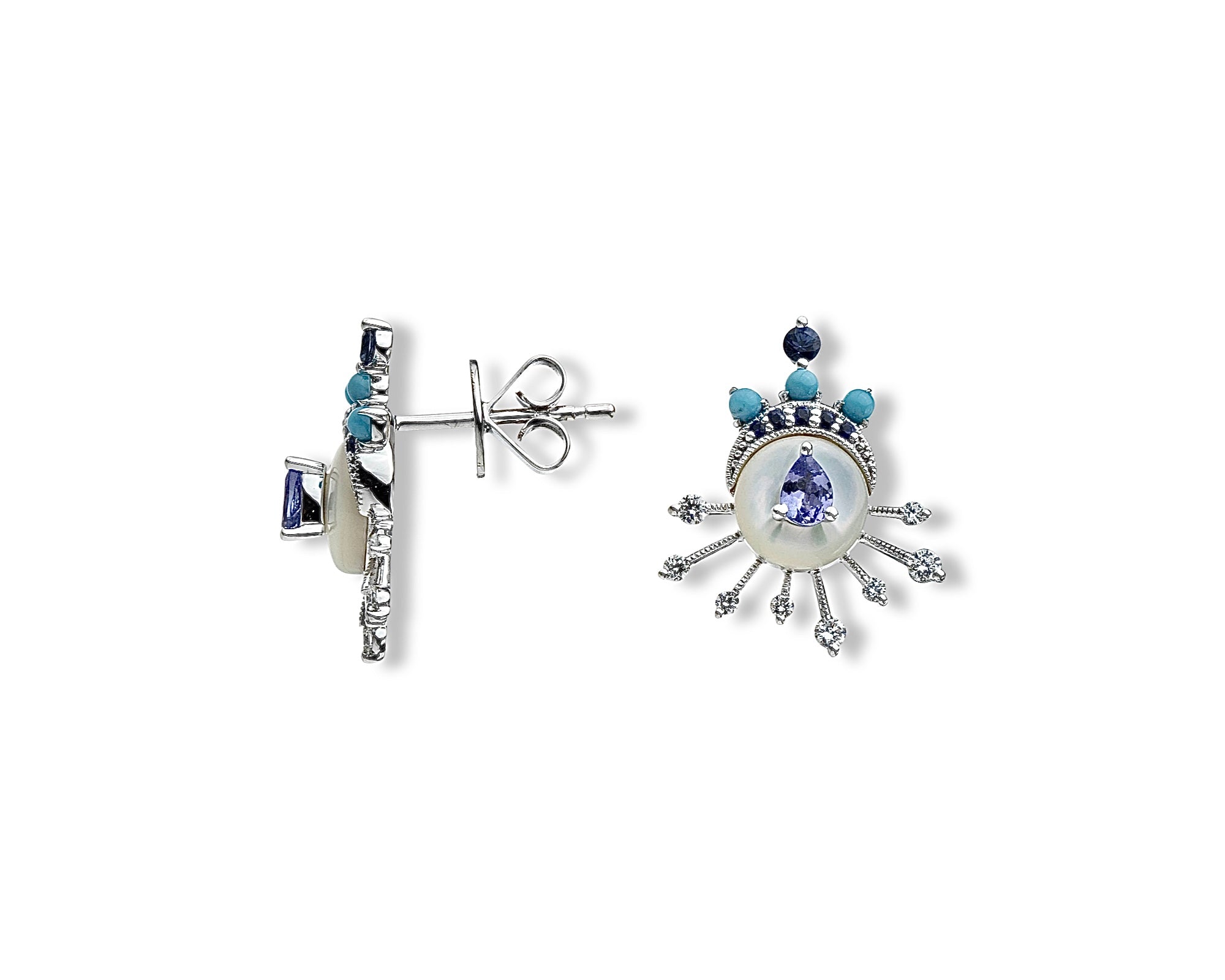 Blue Eclipse Earring
