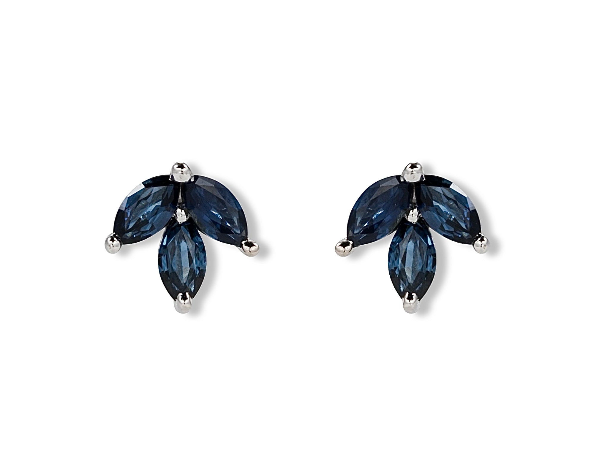 Blue Petal Stud