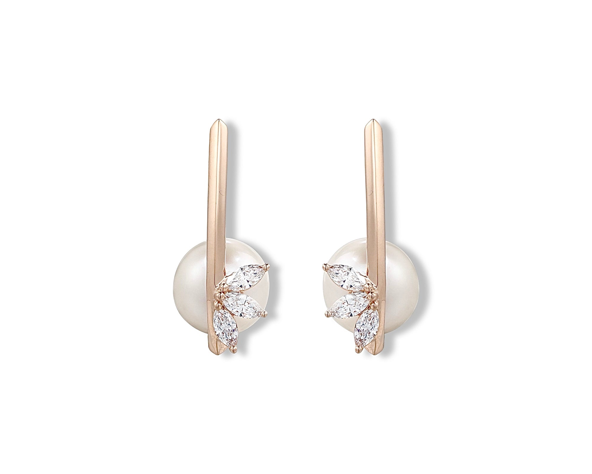 Pearl Under the Lotus Earring