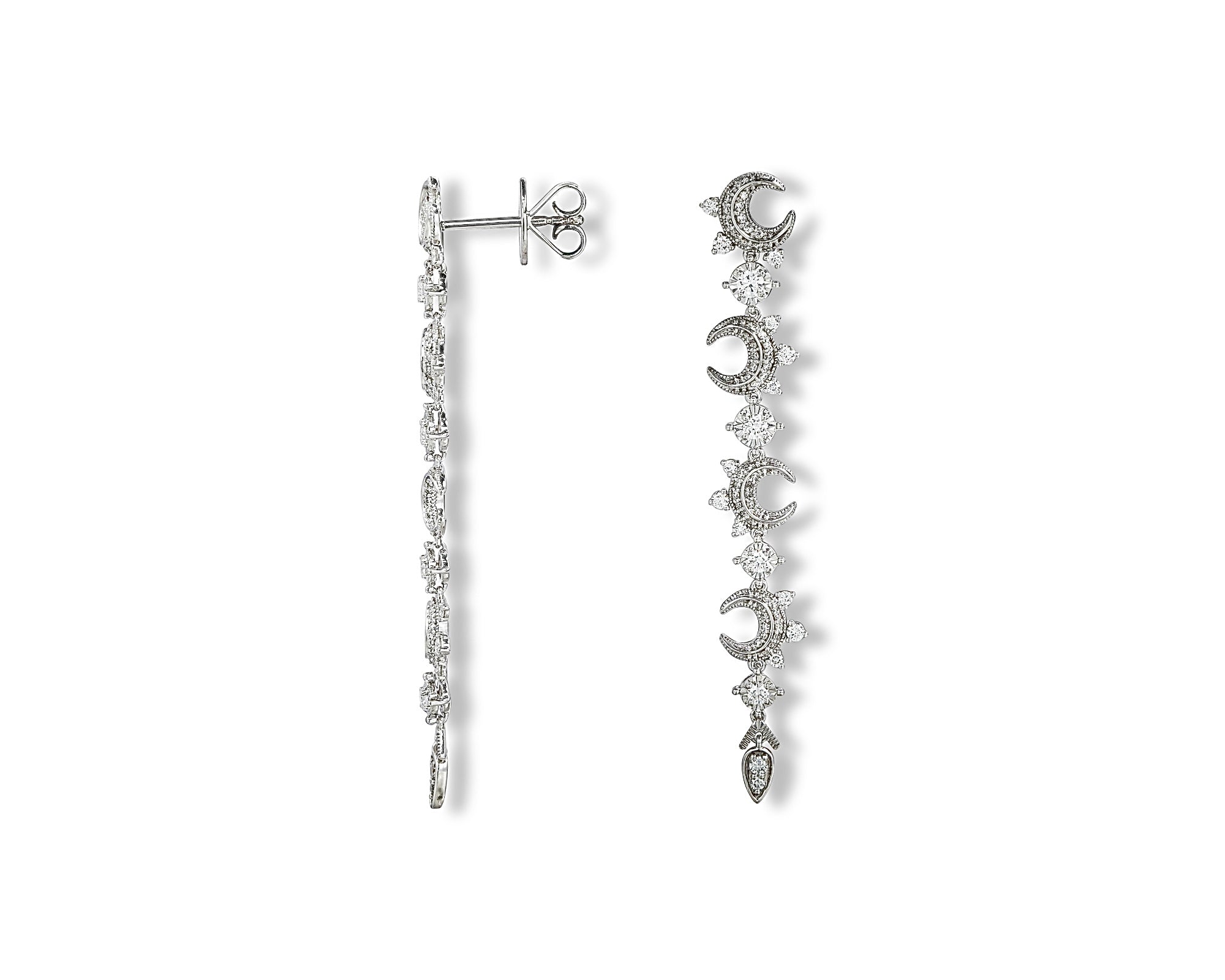 Crescent Long Earring