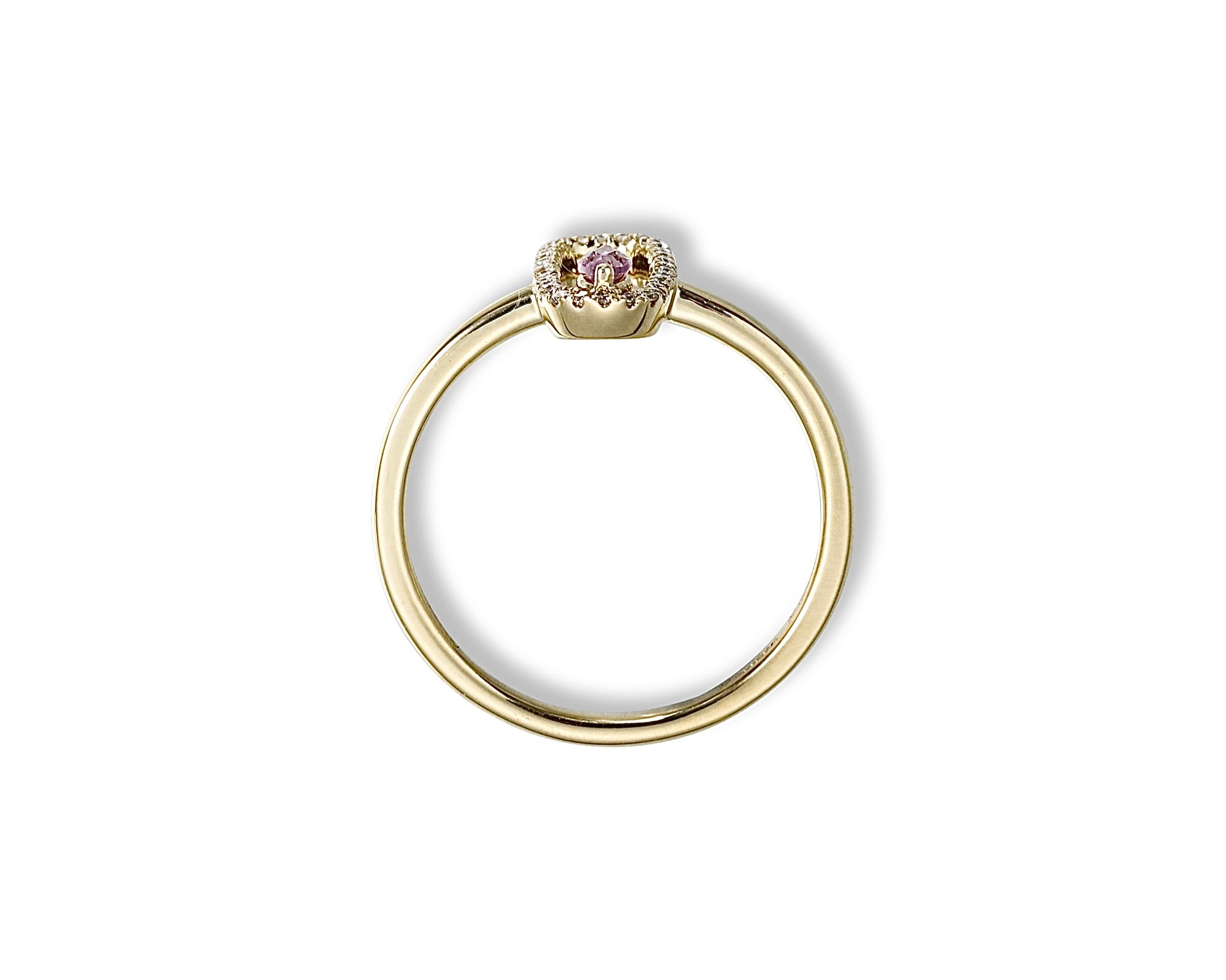 Mini Oval Pink Ring