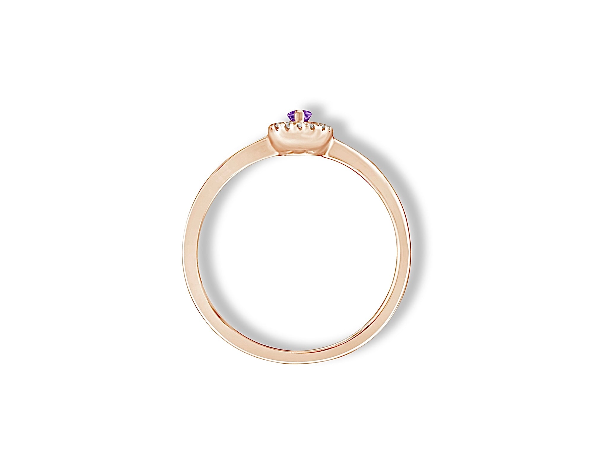 Mini Amethyst Oval Ring