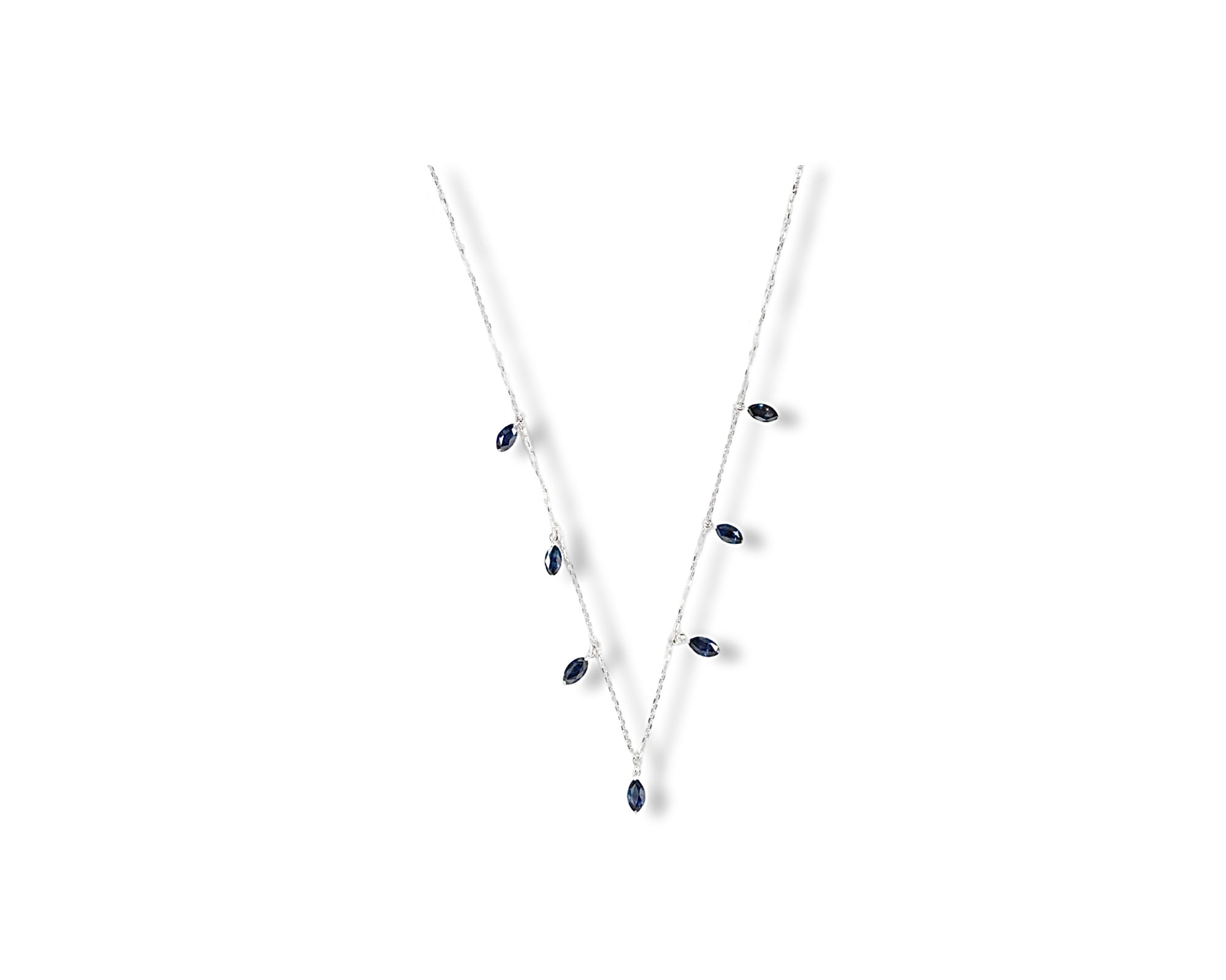 Marquise Blue Sapphire Choker