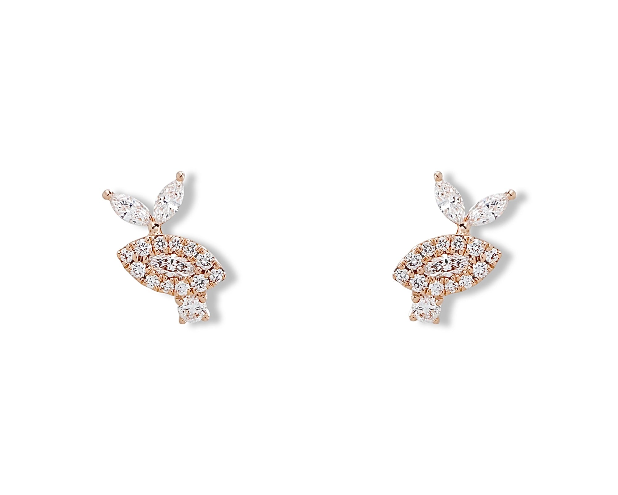 Diamond Gardenia Stud