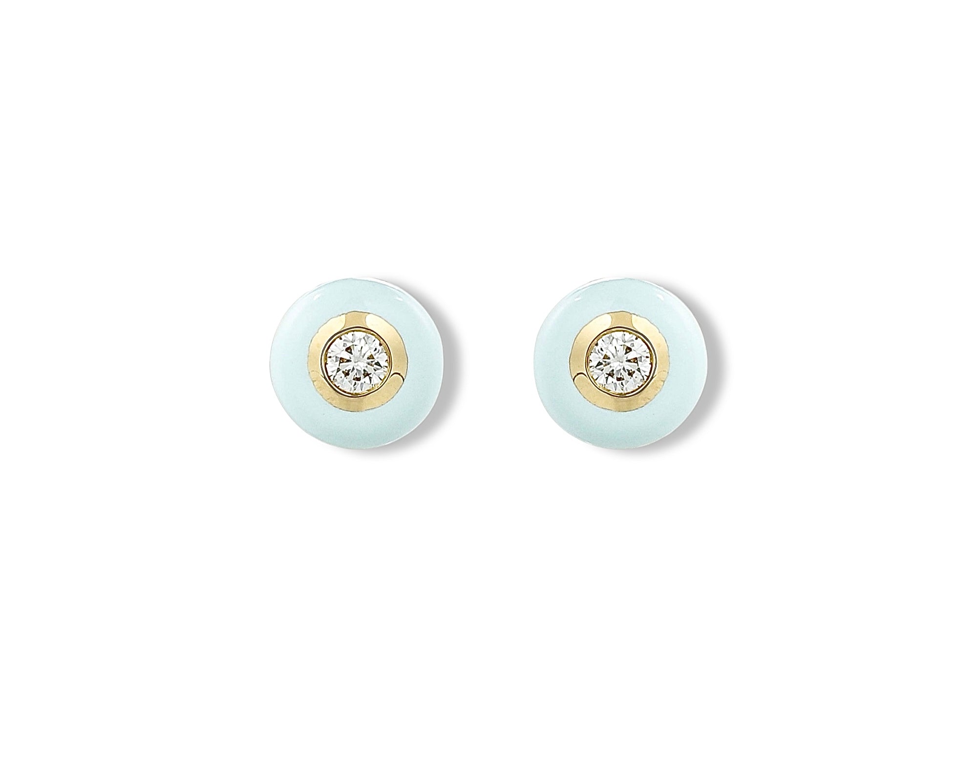 Blue Diamond Enamel Stud