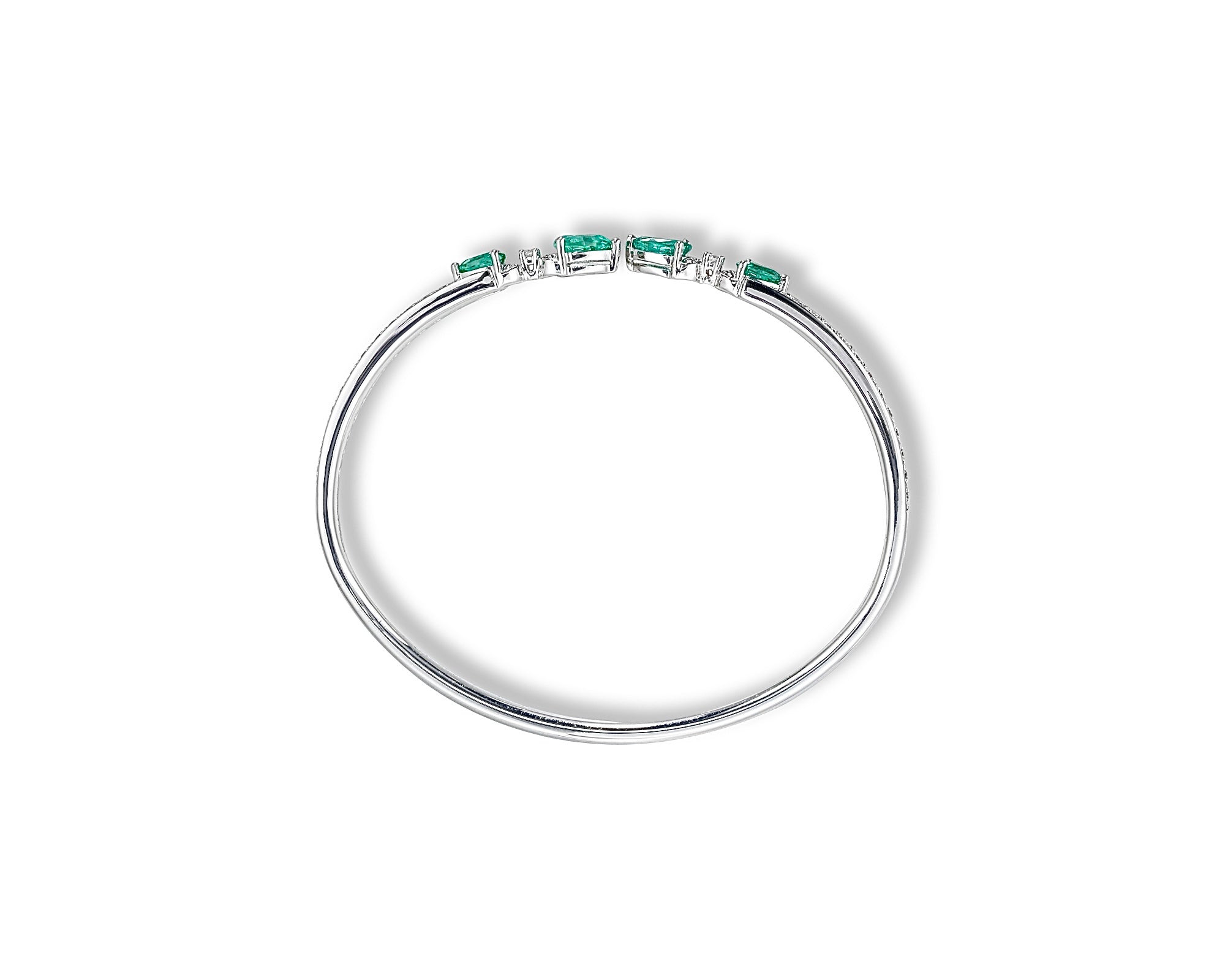 Emerald Butterfly Cross Bangle