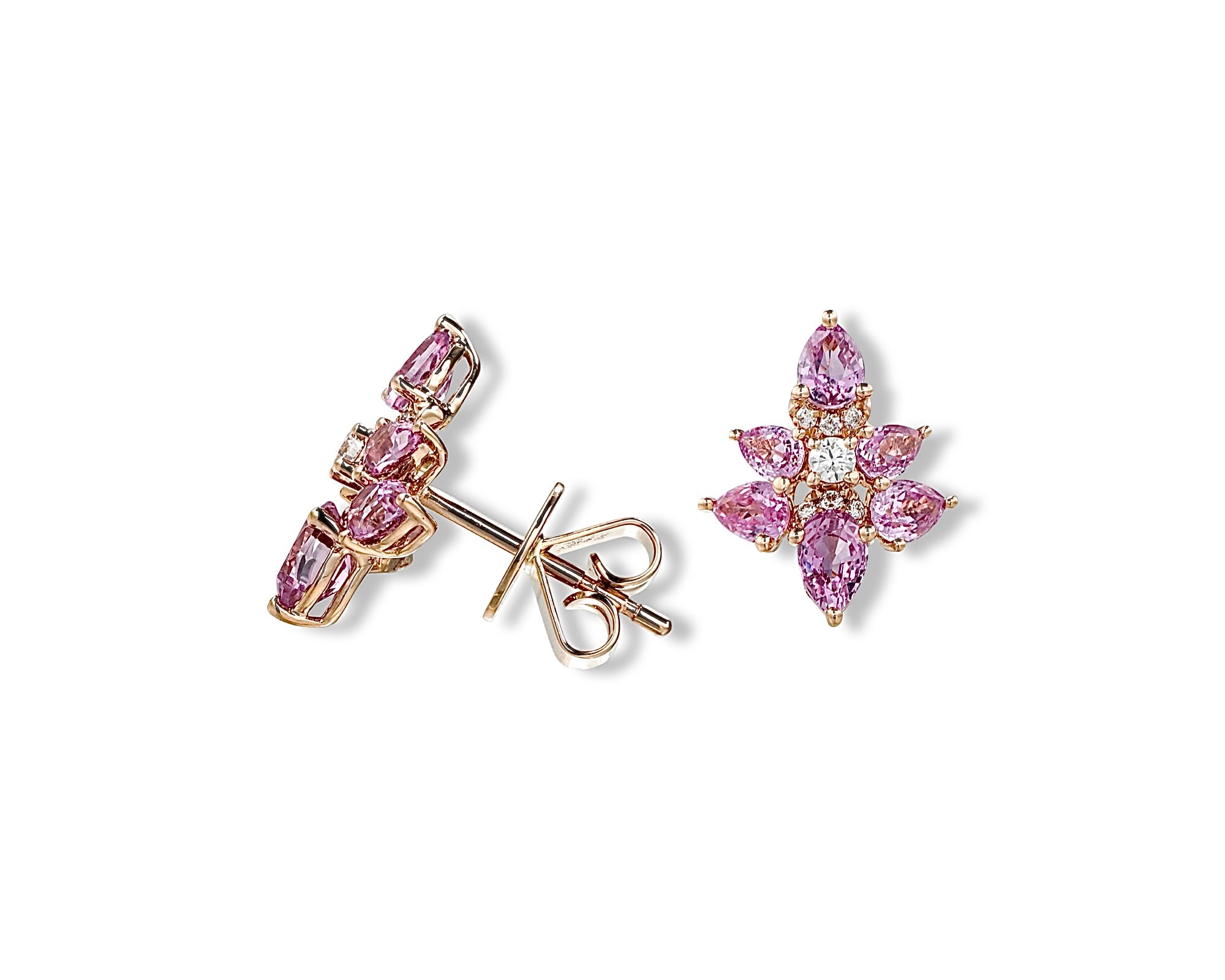 Mini Pink Firefly Stud