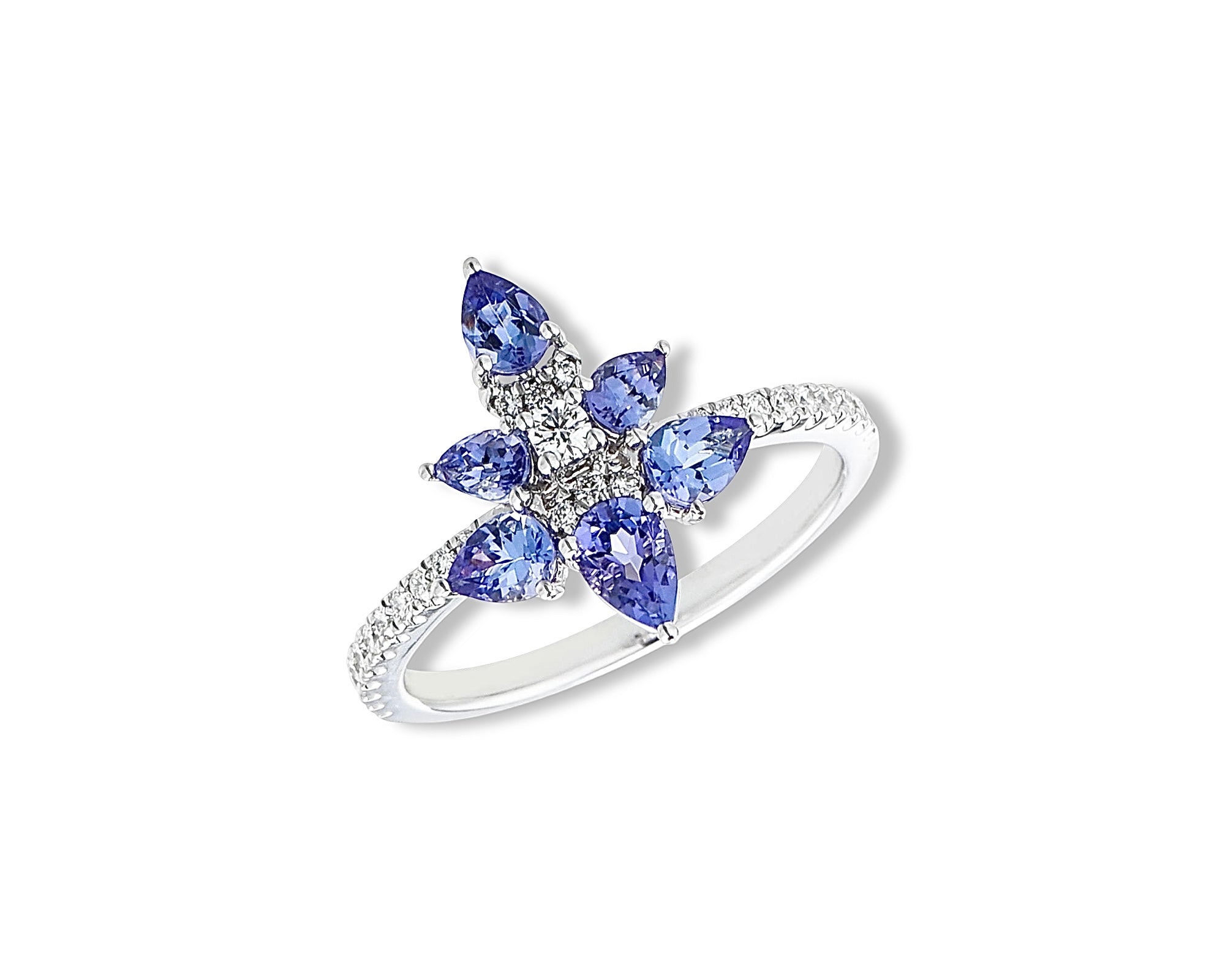 Mini Tanzanite Firefly Ring