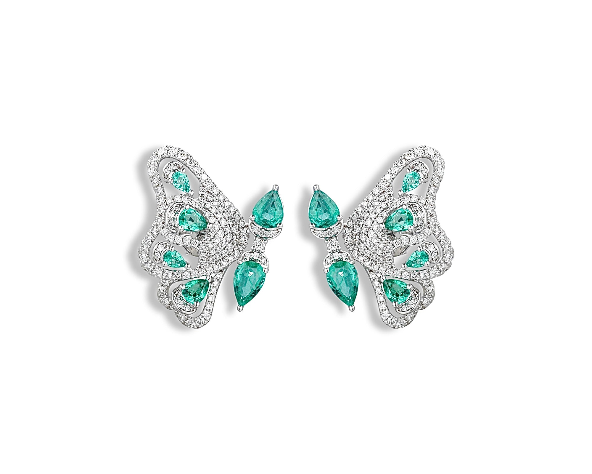 Emerald Enchanted Butterfly Earring