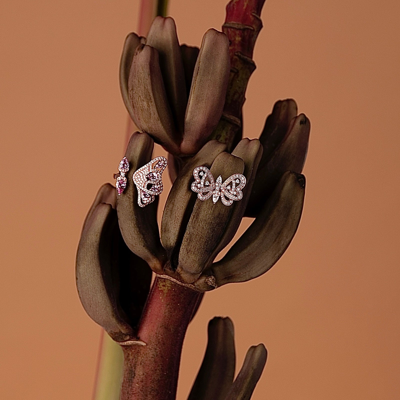 Pink Enchanted Butterfly Ring