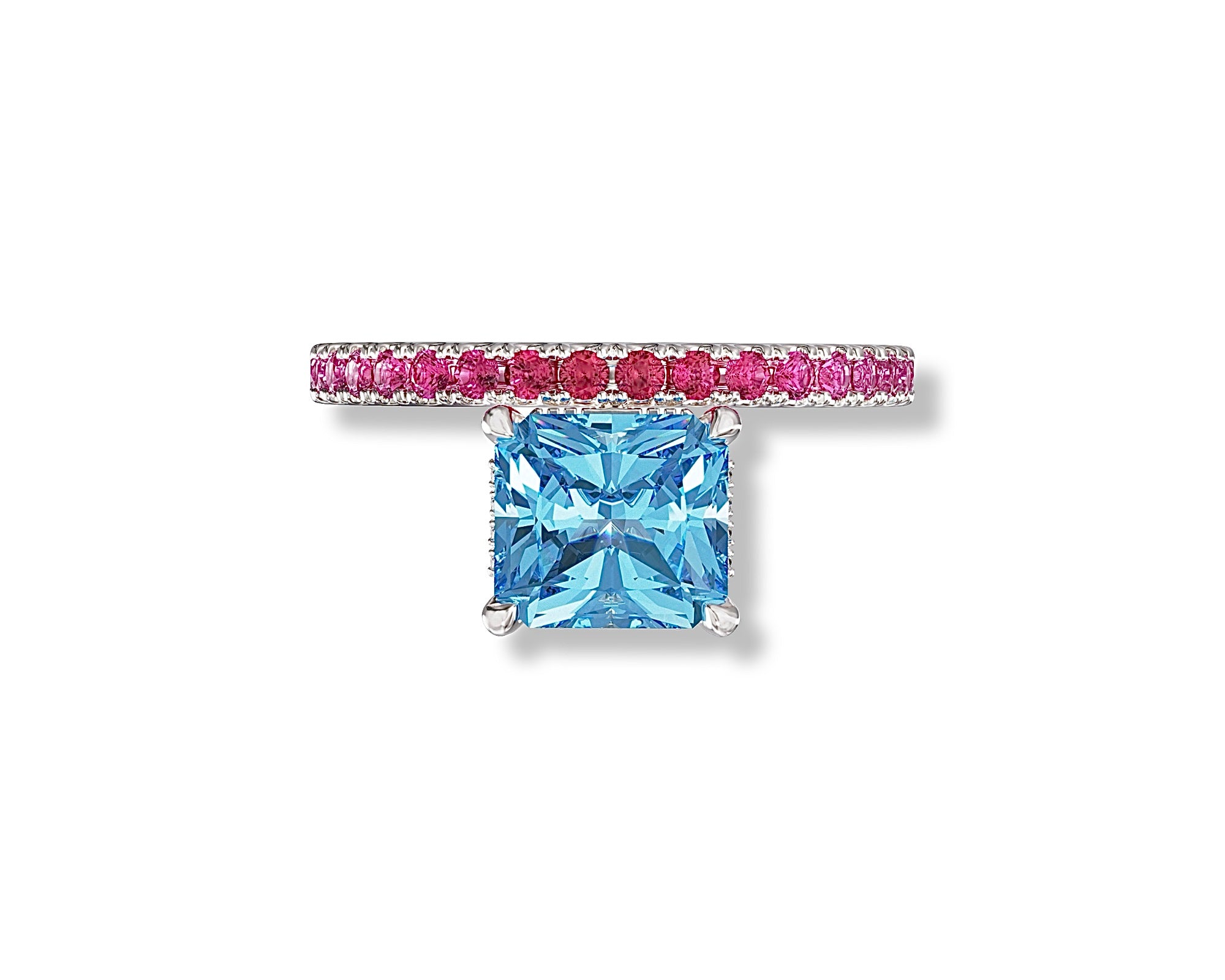 The One Aquamarine Ombre Ring