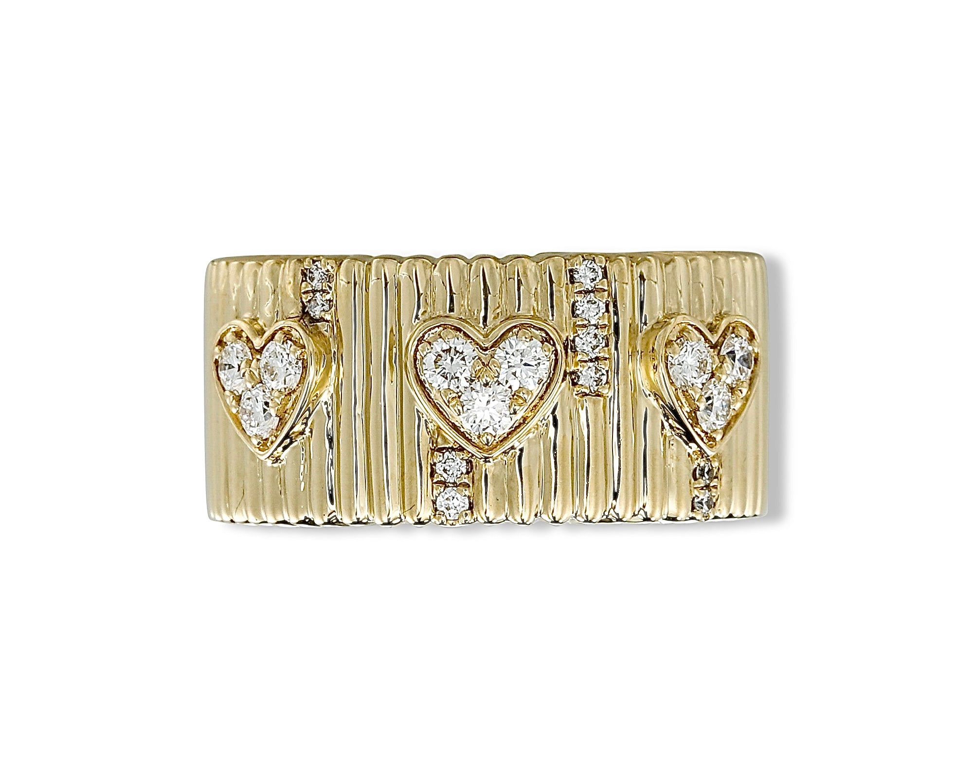 Diamond Heart Cigar Ring