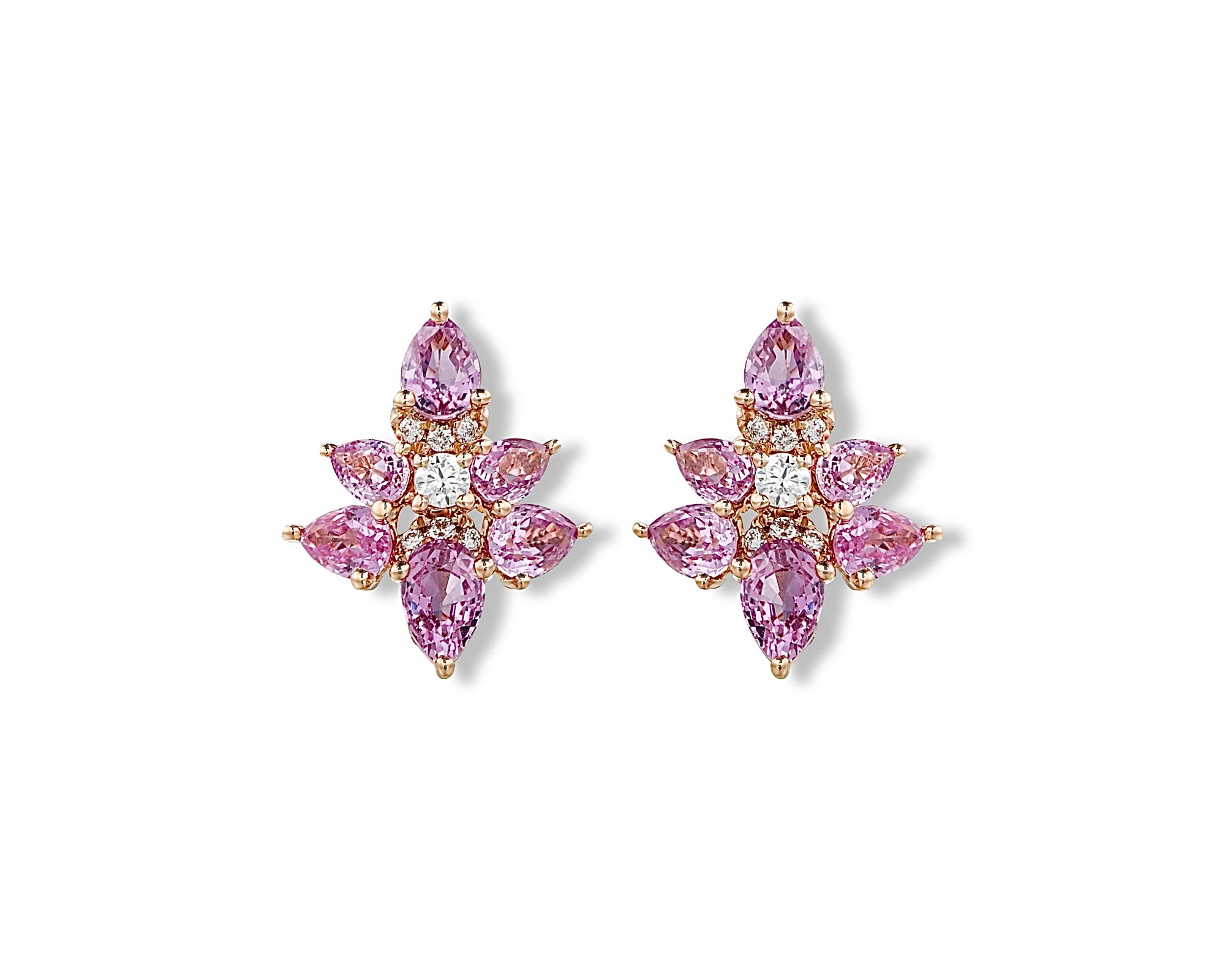 Mini Pink Firefly Stud