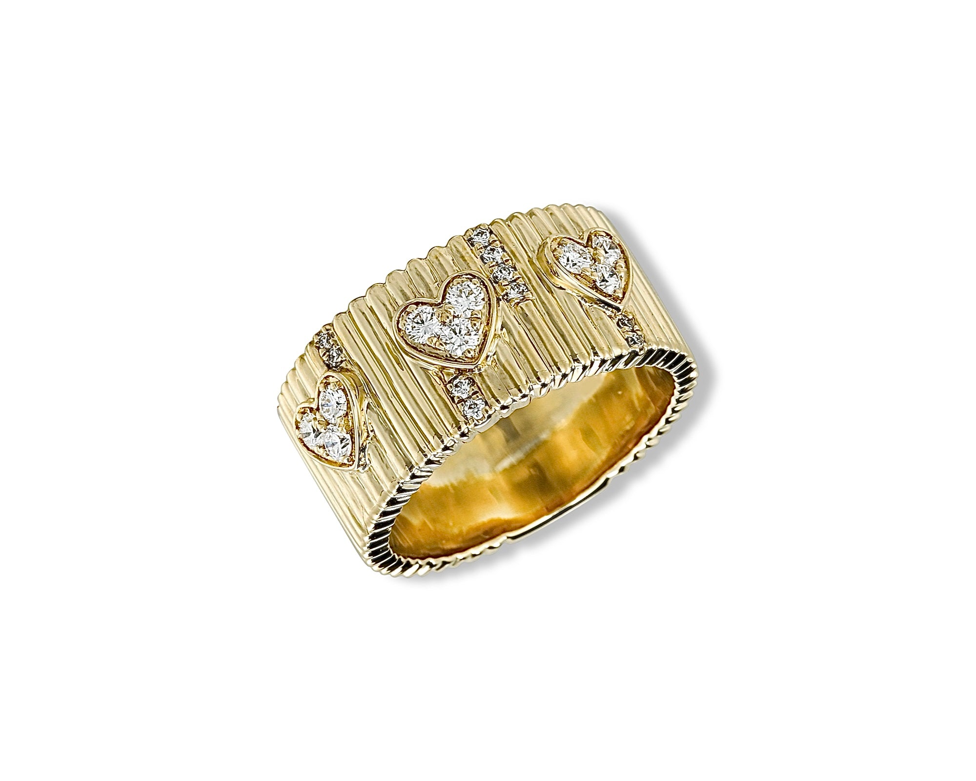 Diamond Heart Cigar Ring