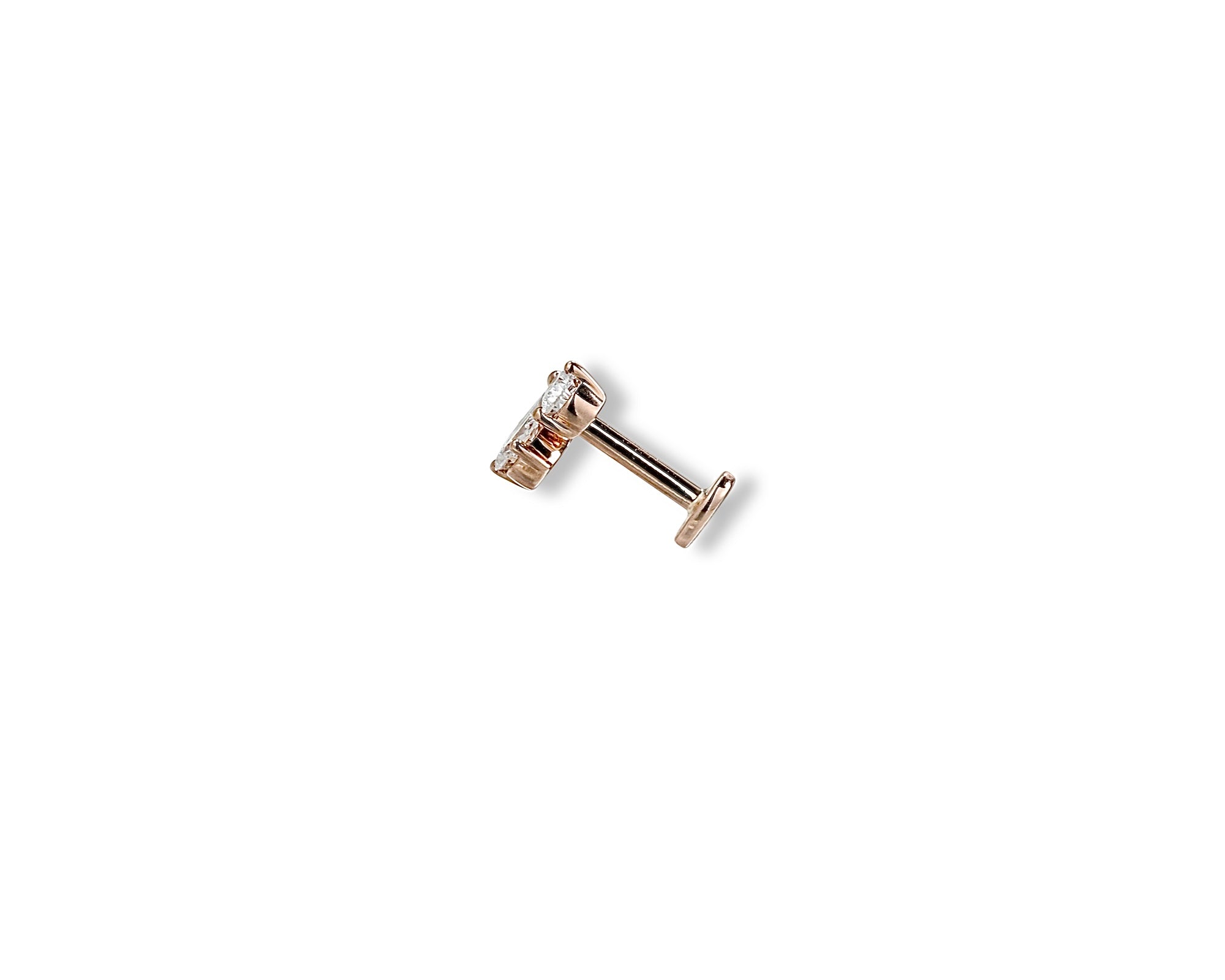 Pear Flower Single Stud