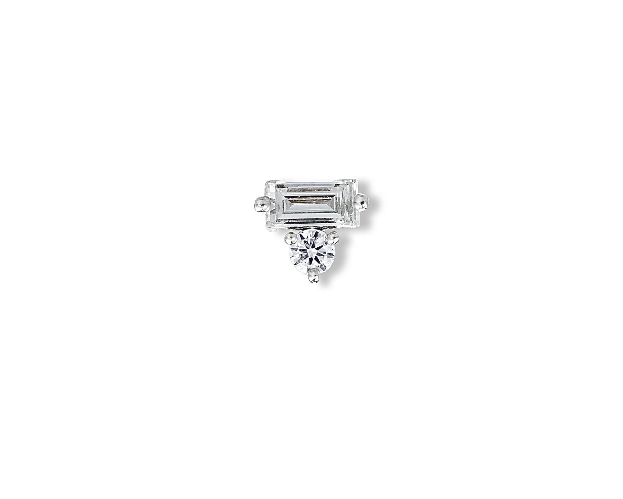 Baguette Brilliant Single Stud