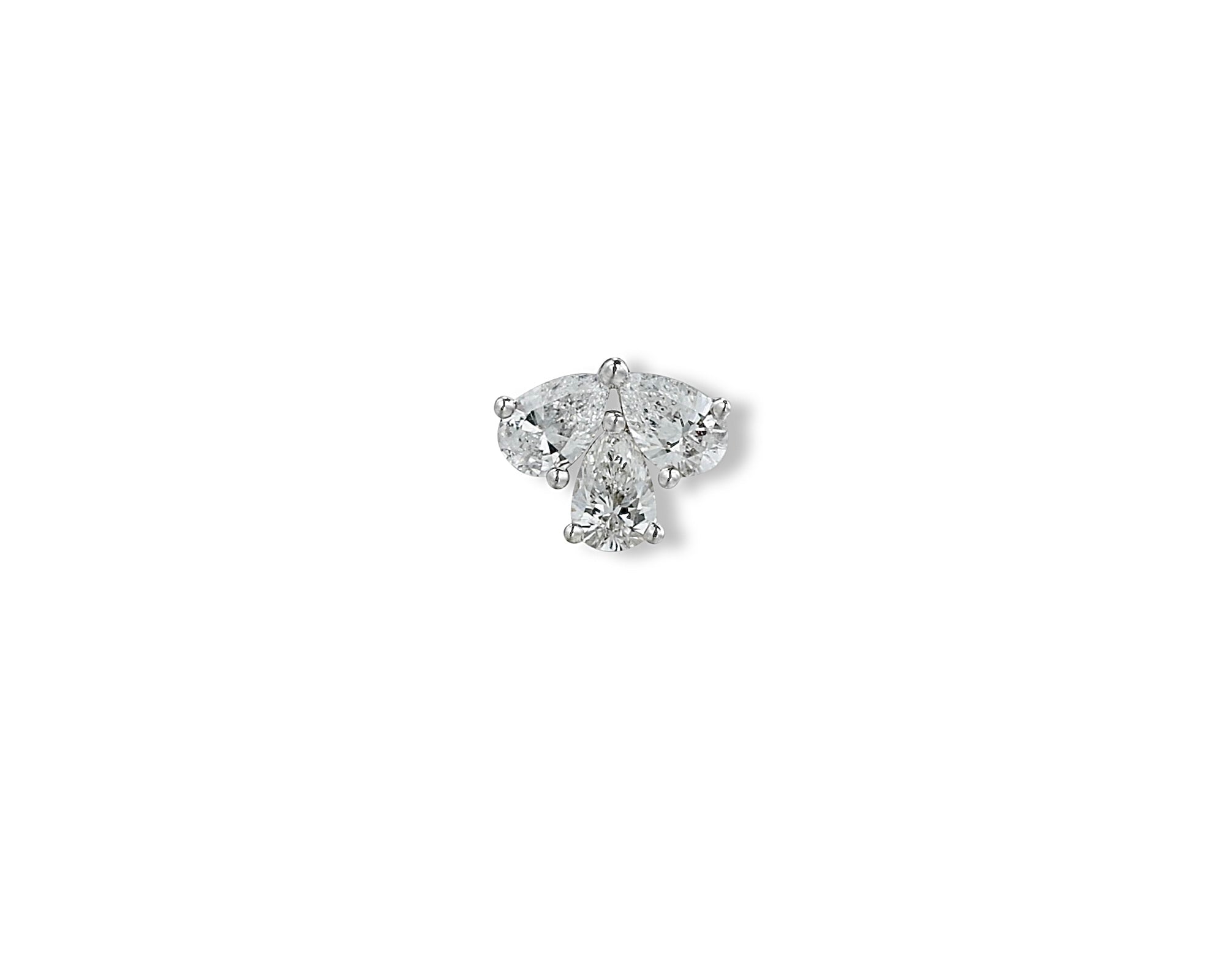 Pear Flower Single Stud