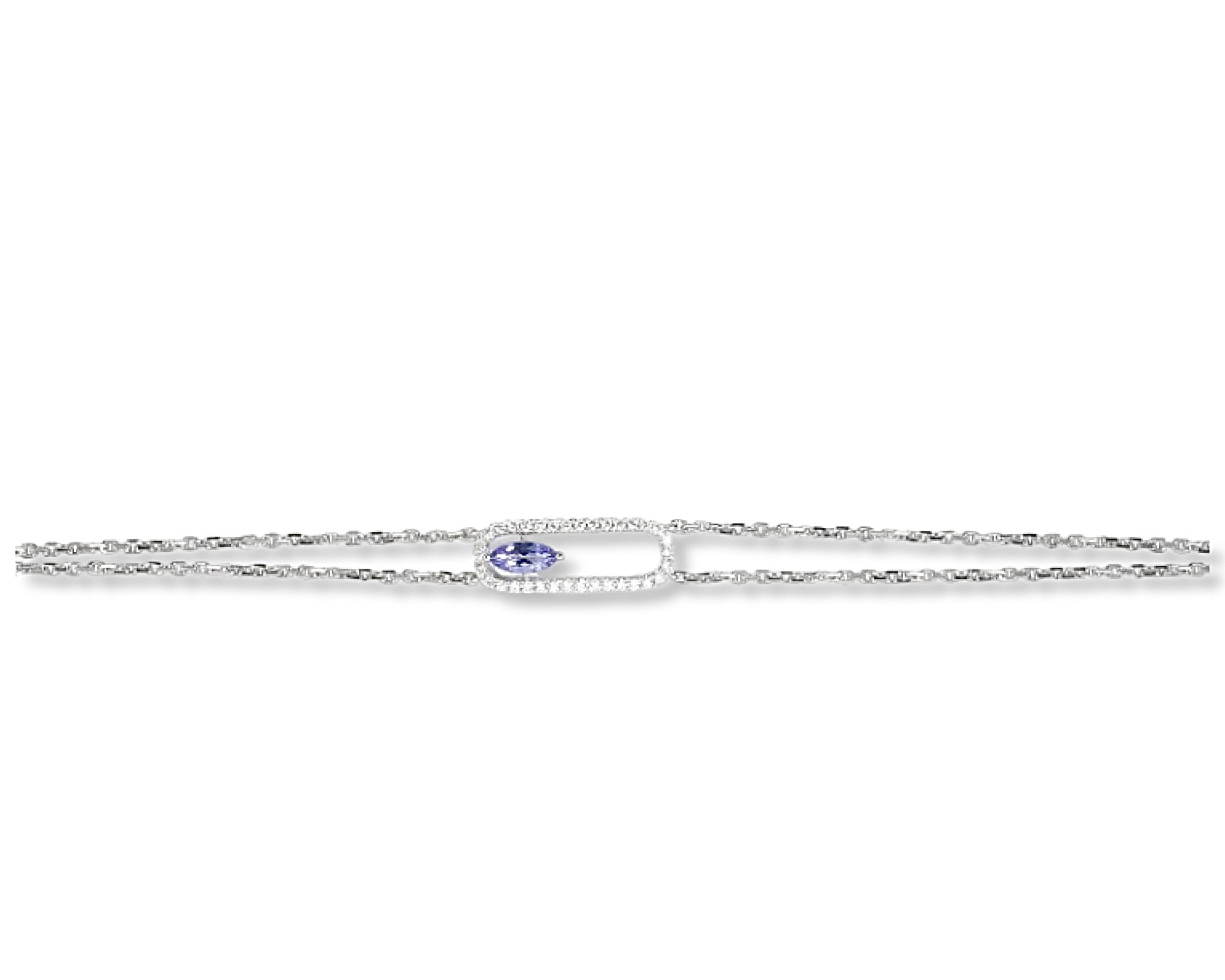 Mini Tanzanite Oval Bracelet