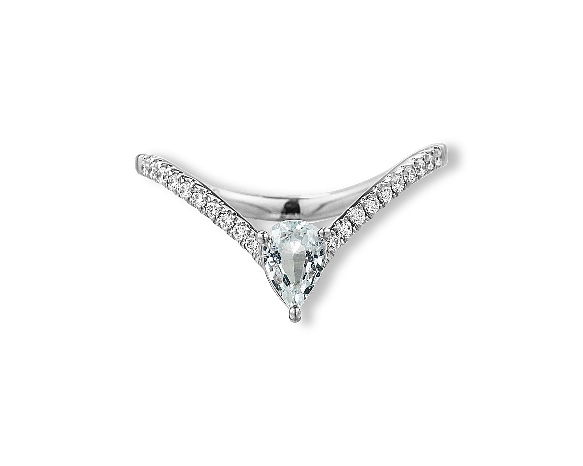 Topaz Pear Ring