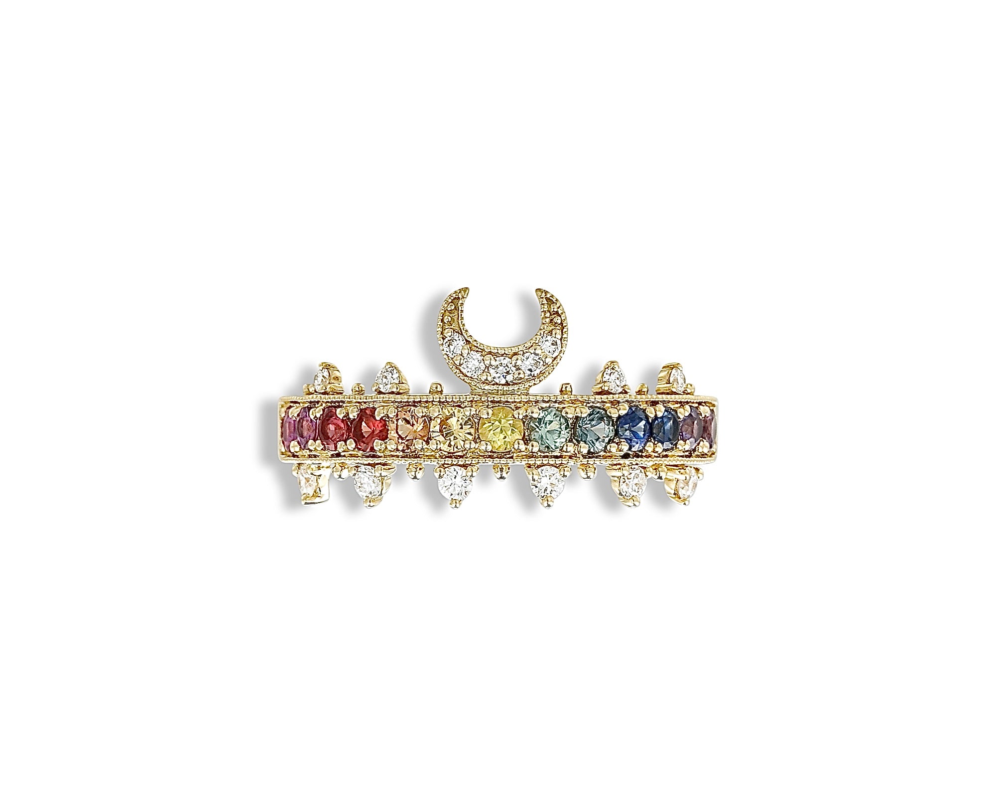 Rainbow Luna Ring