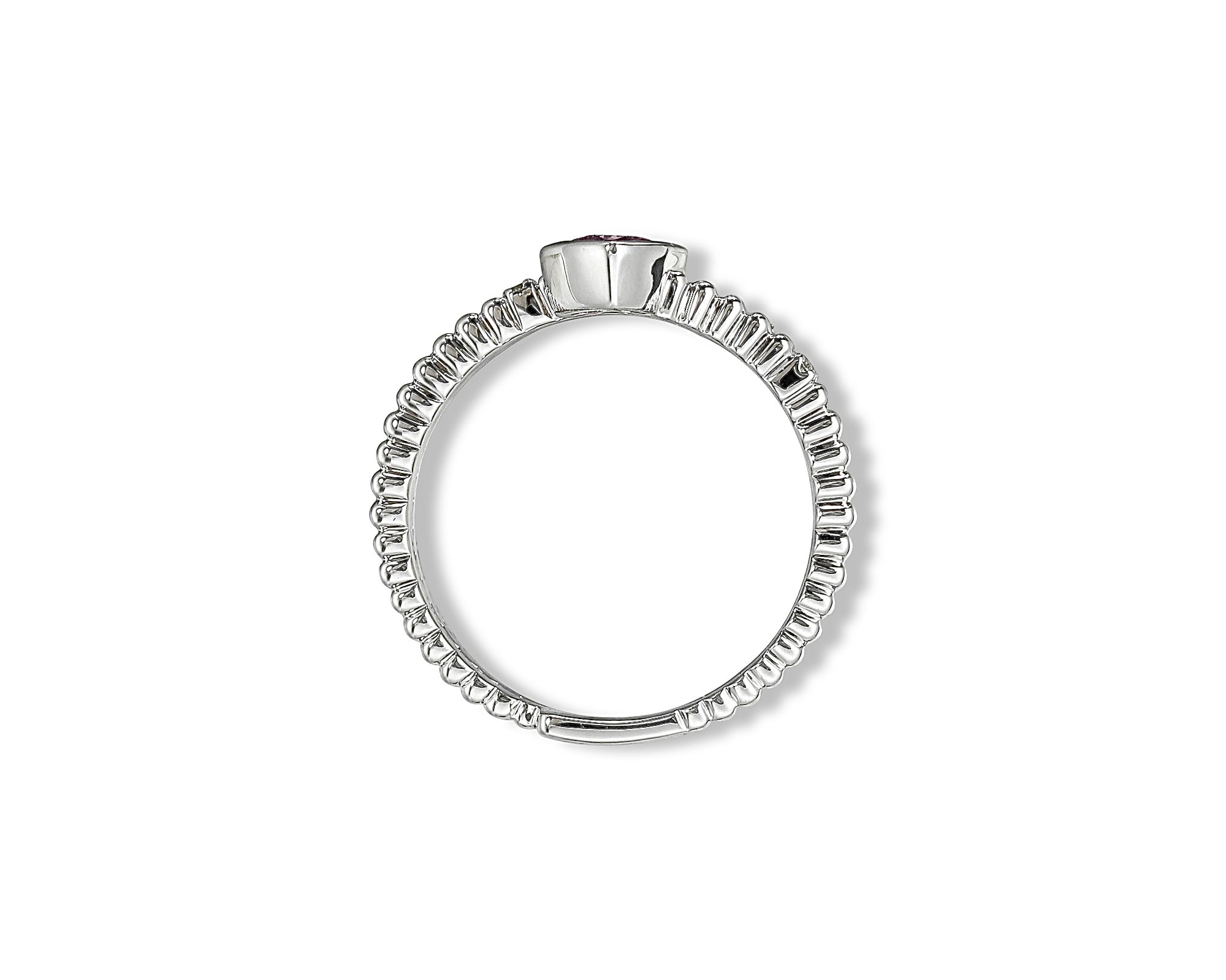 Pink Heart Swirl Ring