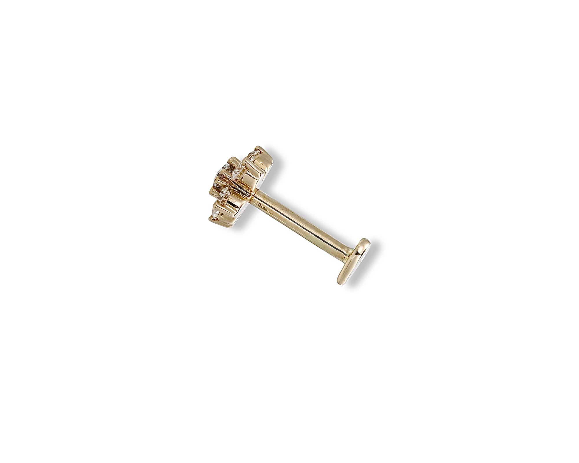 Diamond Flower single stud