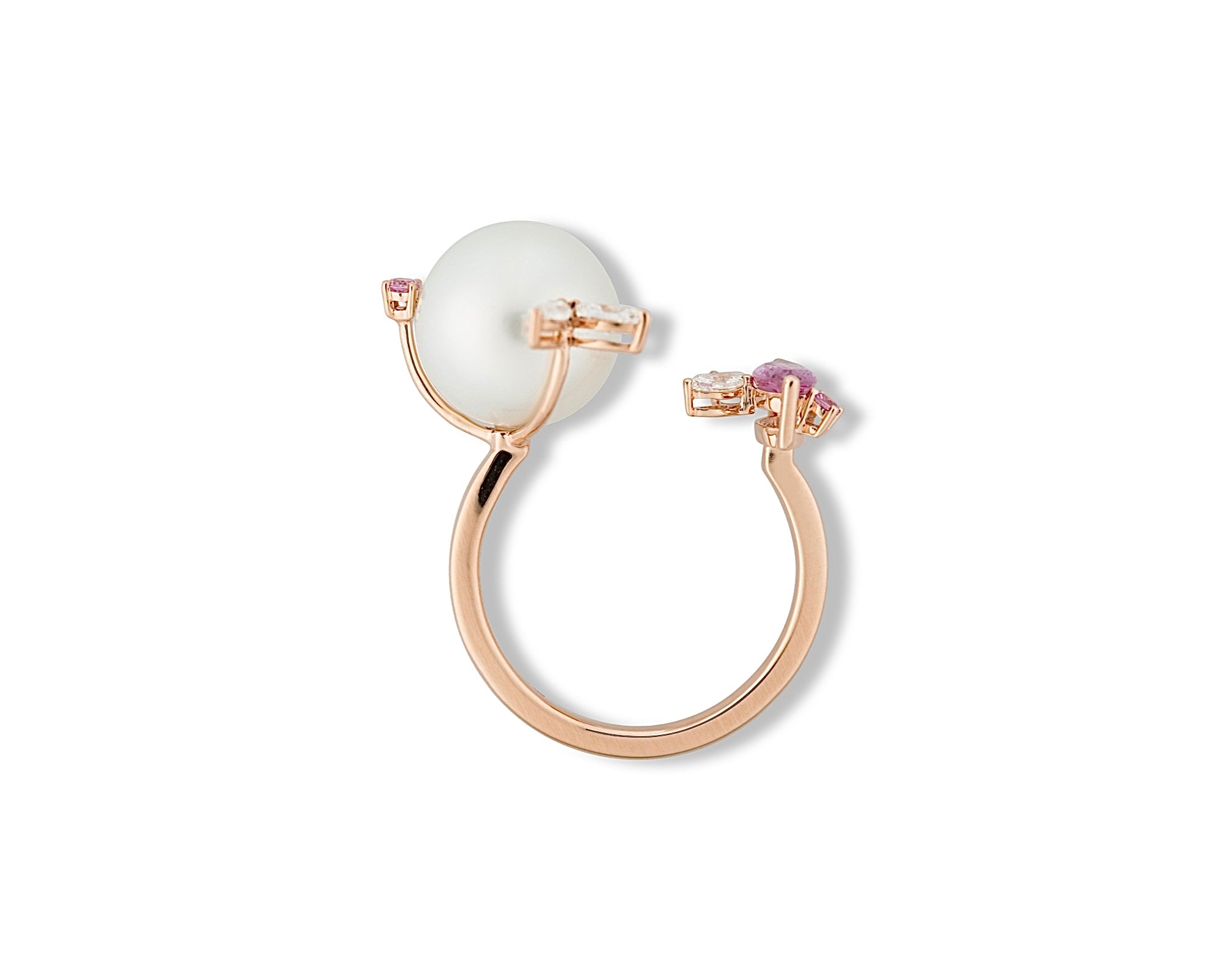 Pink Pearl Gardenia Ring