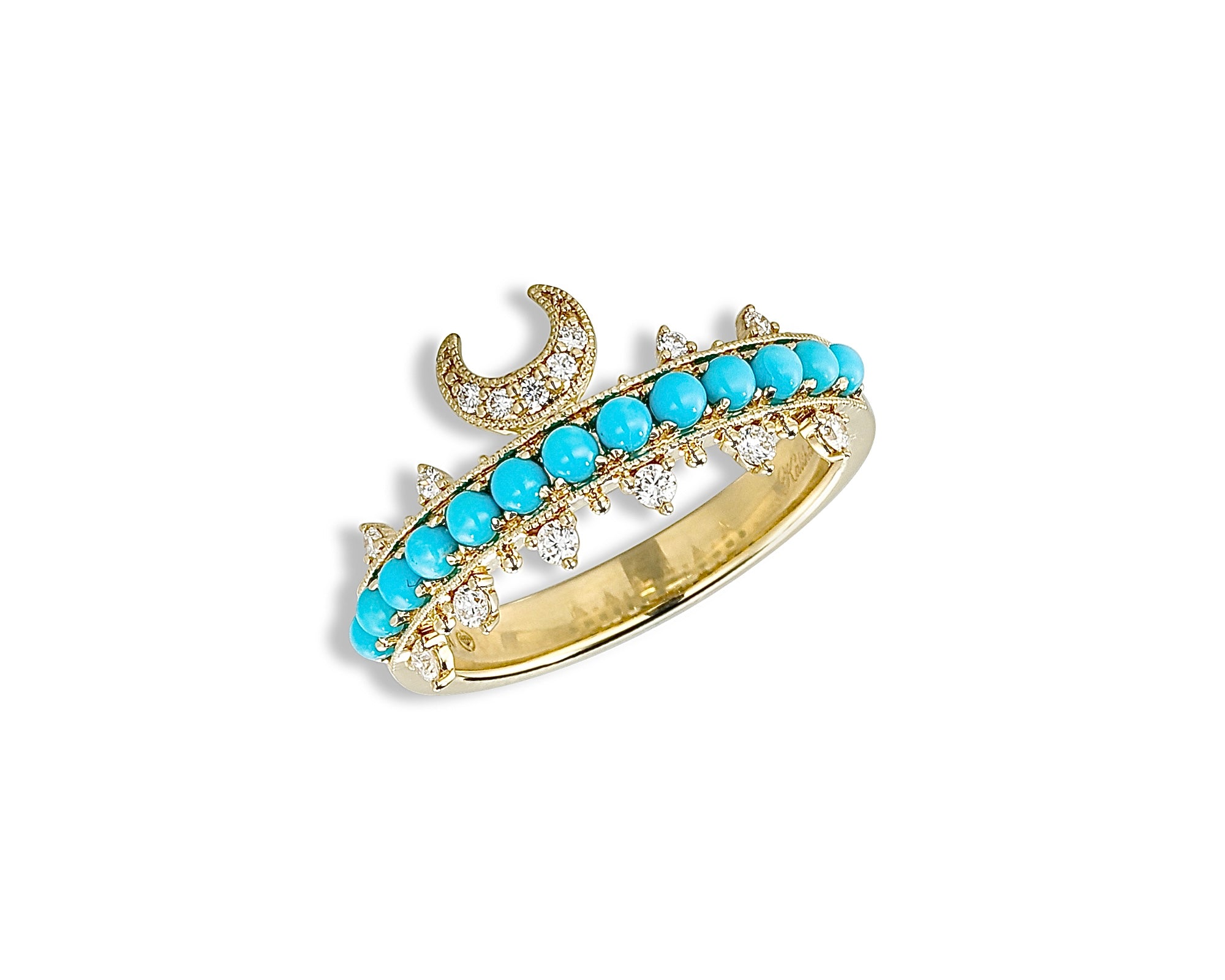 Crescent Turquoise Ring