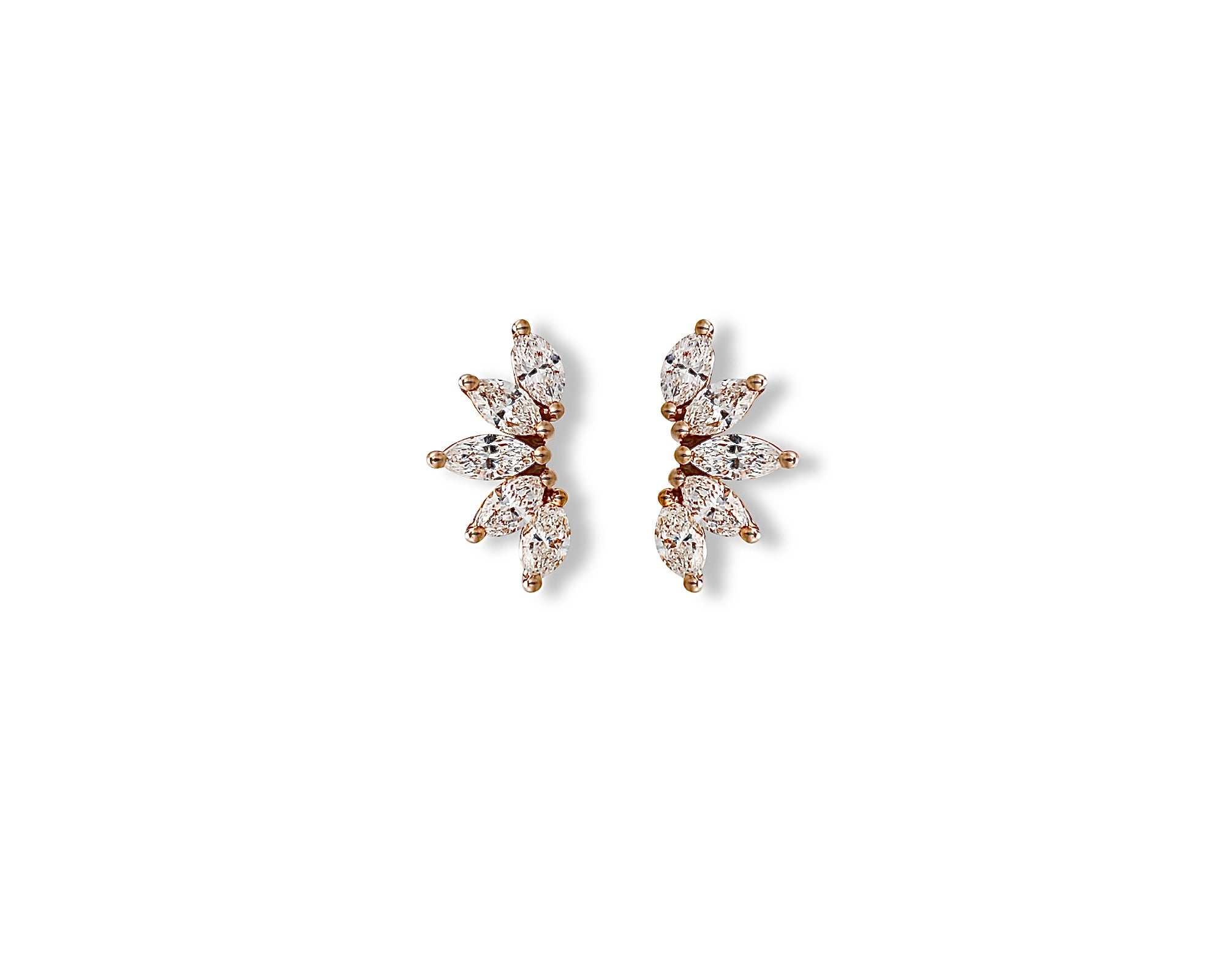 Lotus Diamond Stud