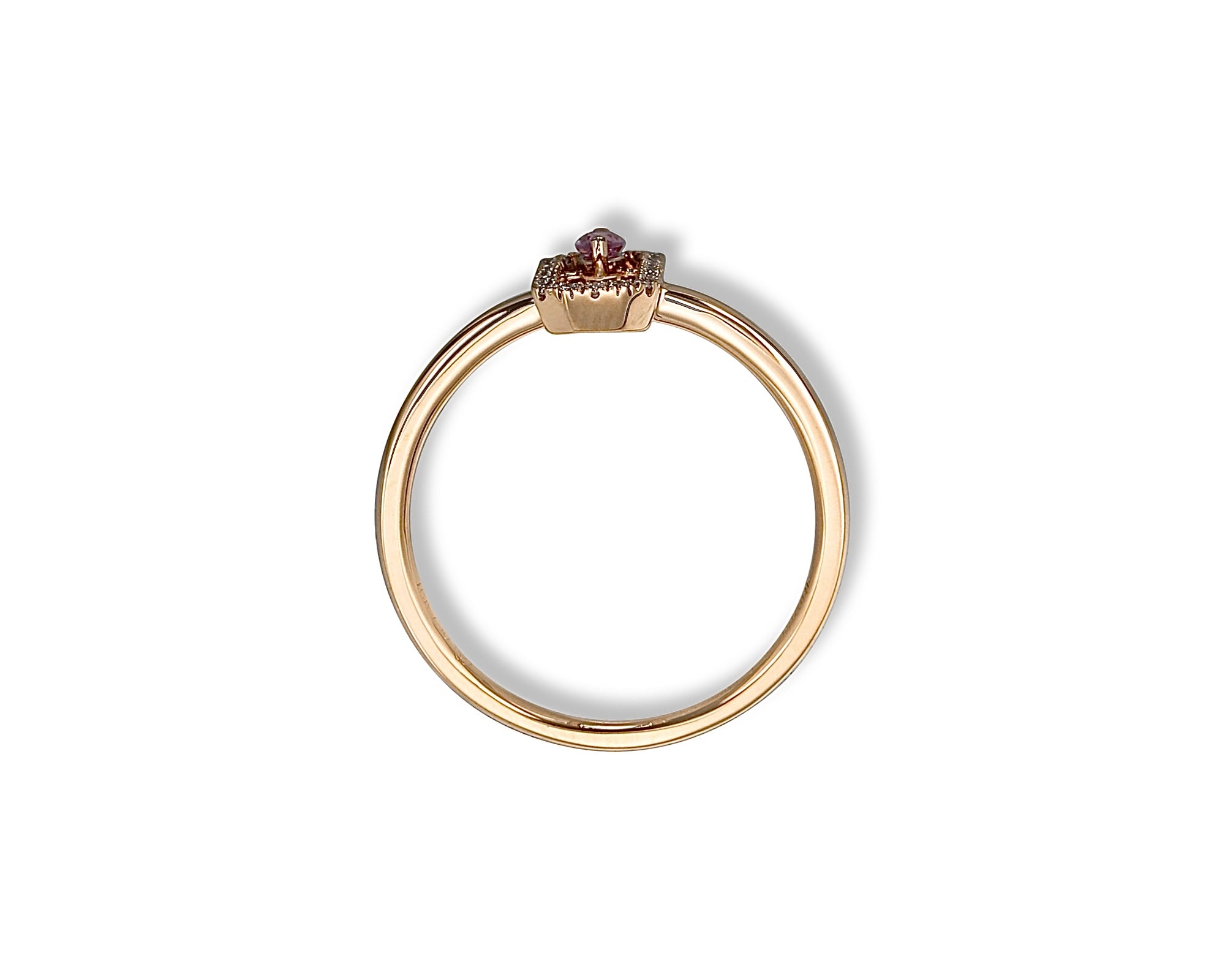 Mini Oval Pink Ring