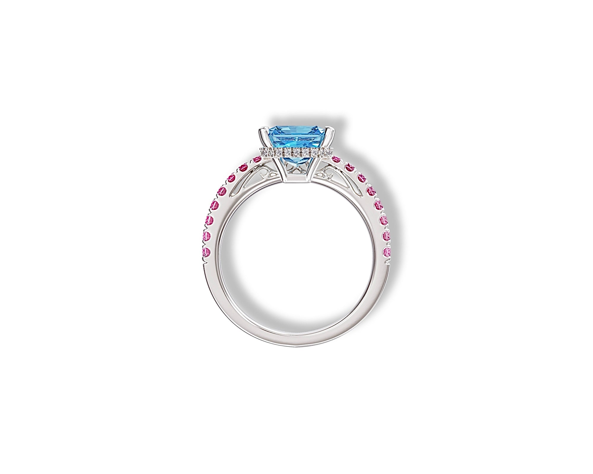 The One Aquamarine Ombre Ring