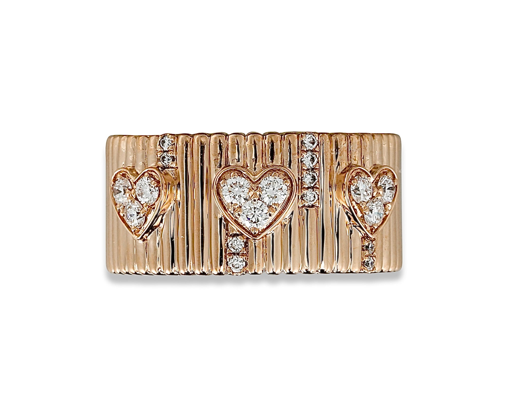 Diamond Heart Cigar Ring