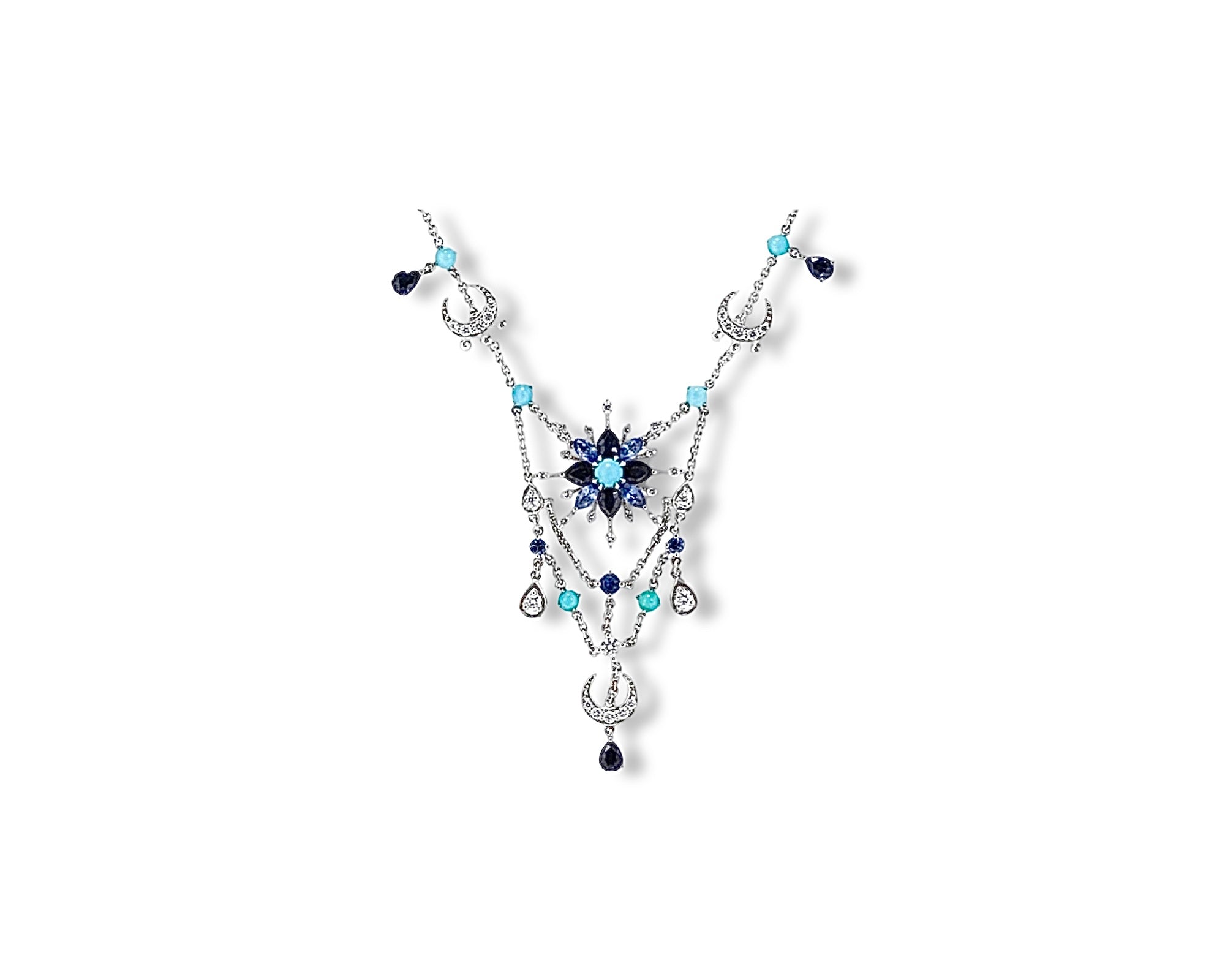 Blue Star Burst Choker