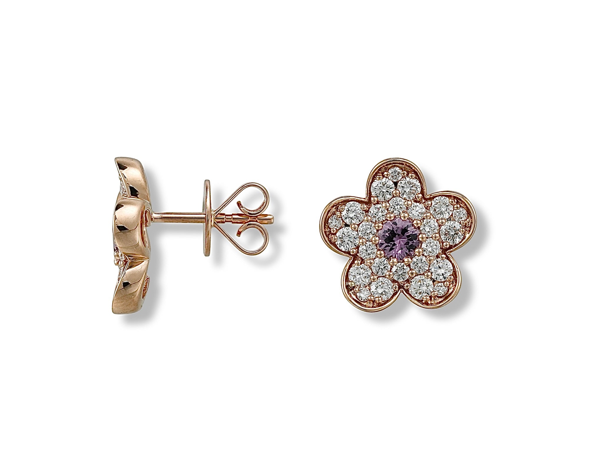 Pink Pretty Flower Earring