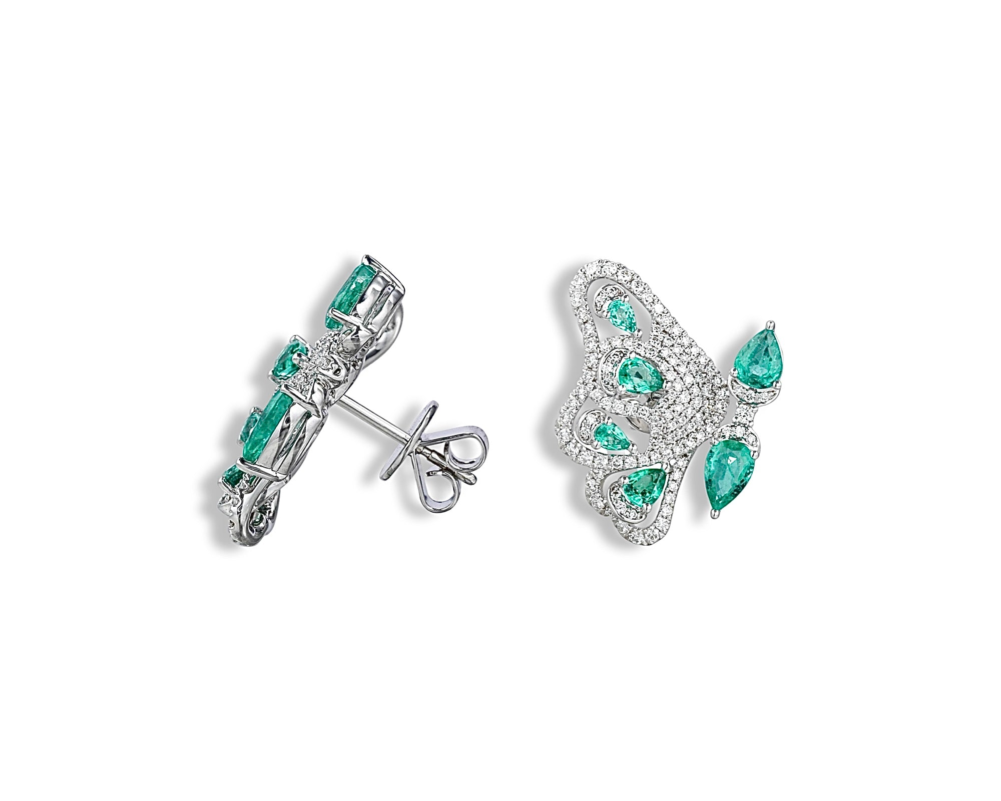 Emerald Enchanted Butterfly Earring