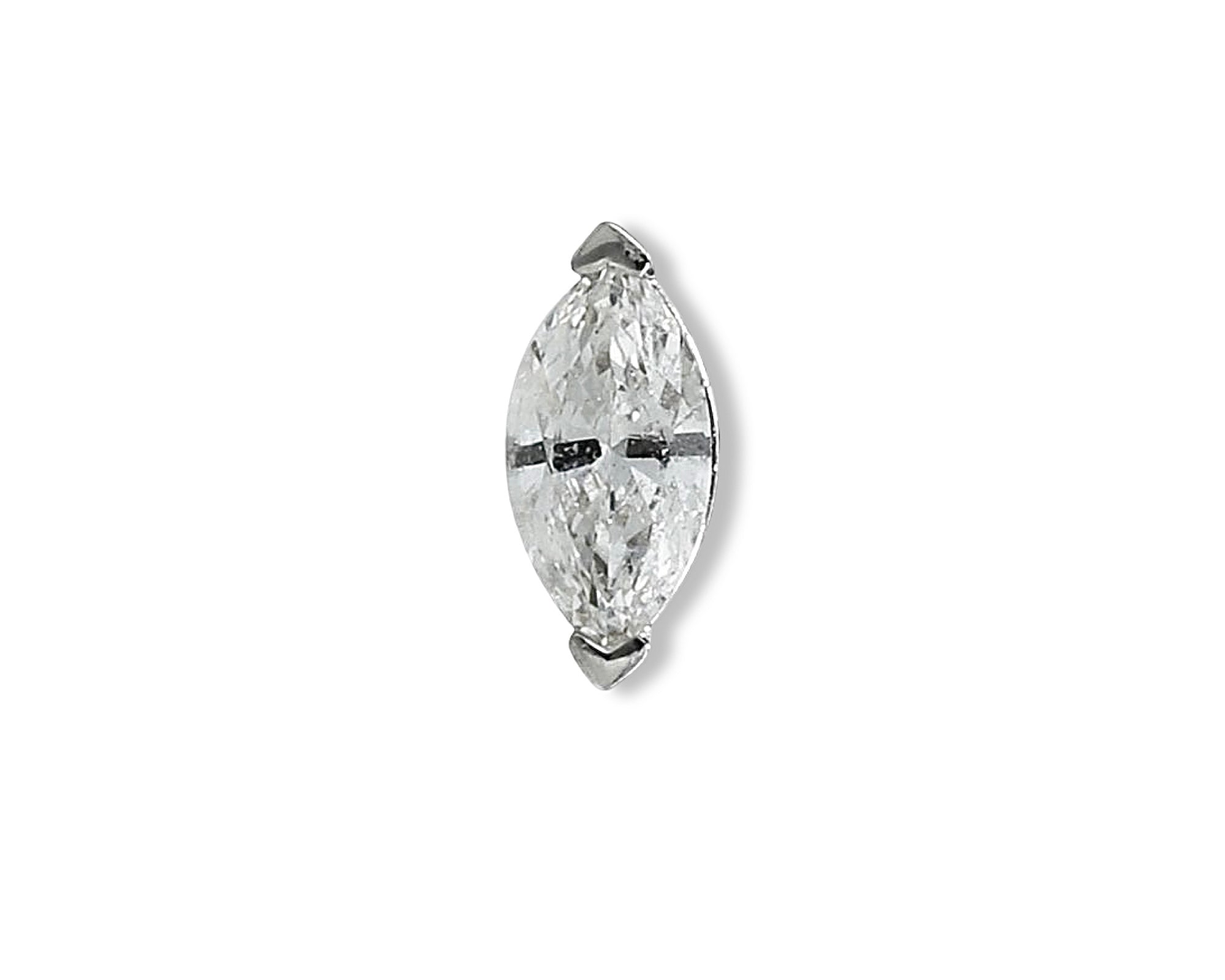 Marquise Diamond Single Stud