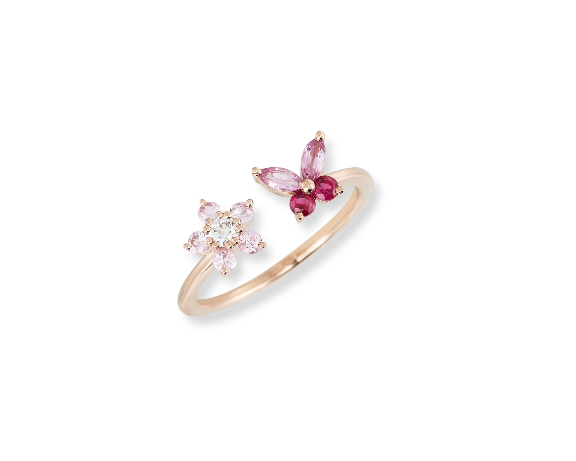 Butterfly Blossom Pinky Ring