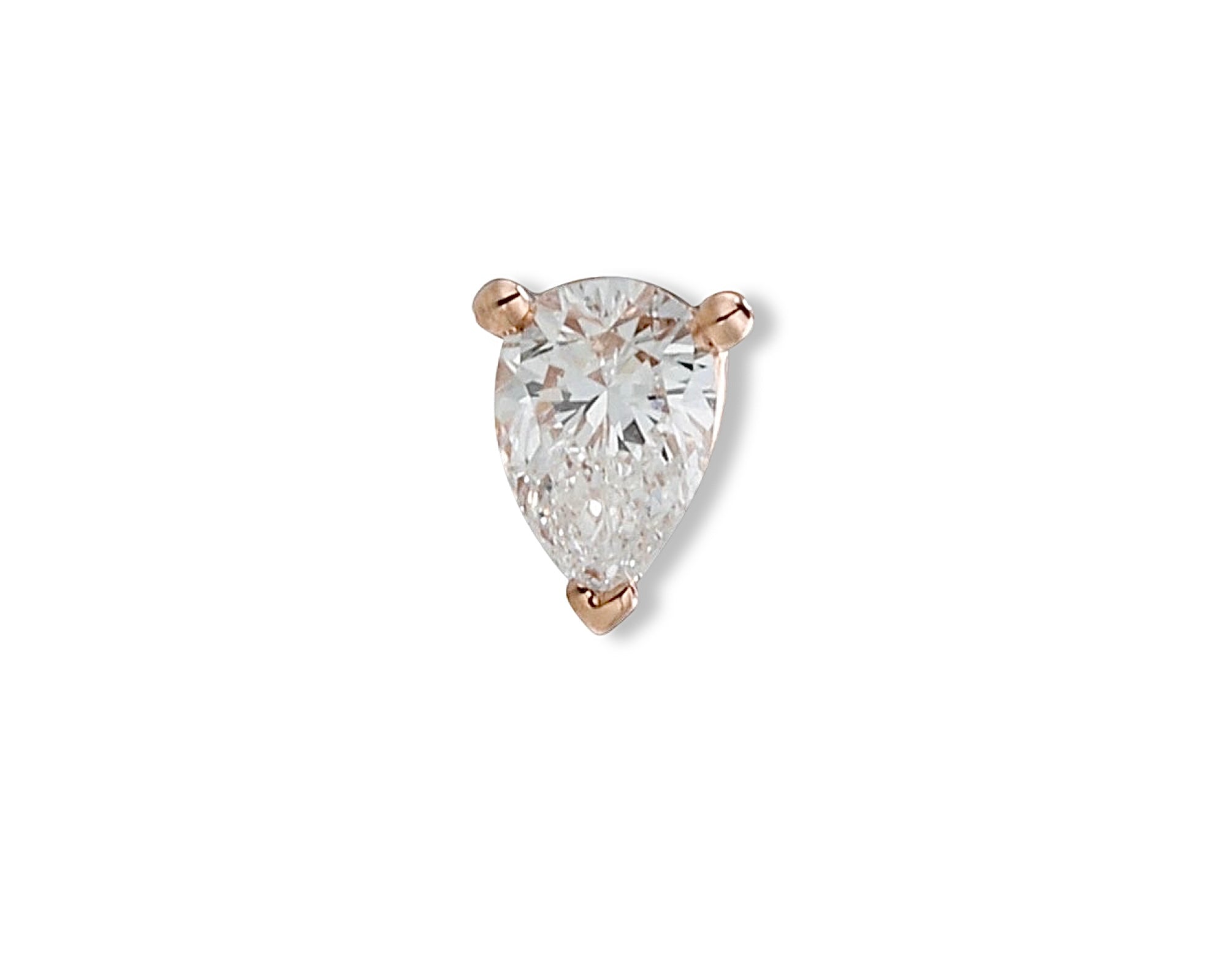 Pear Diamond Single Stud