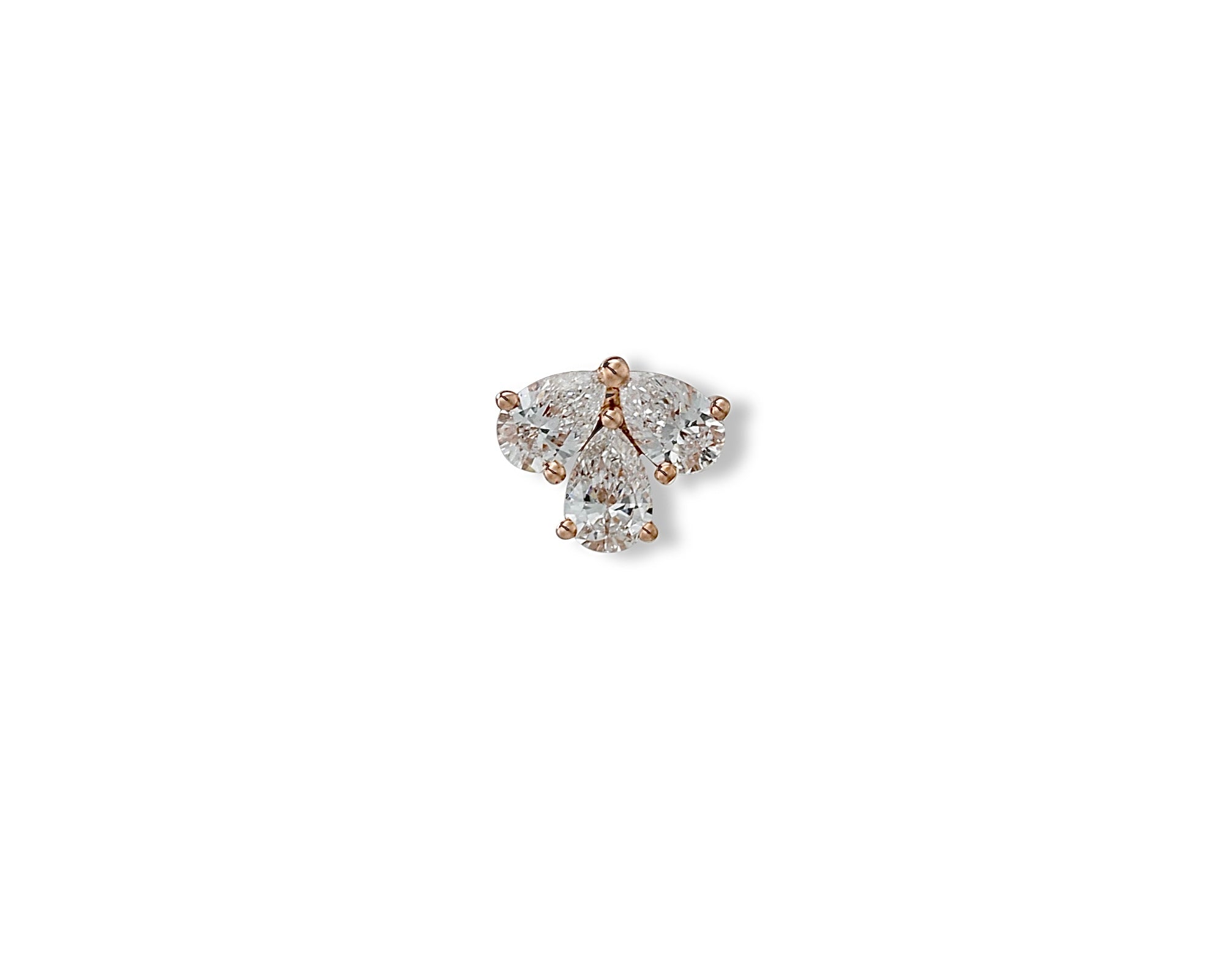 Pear Flower Single Stud