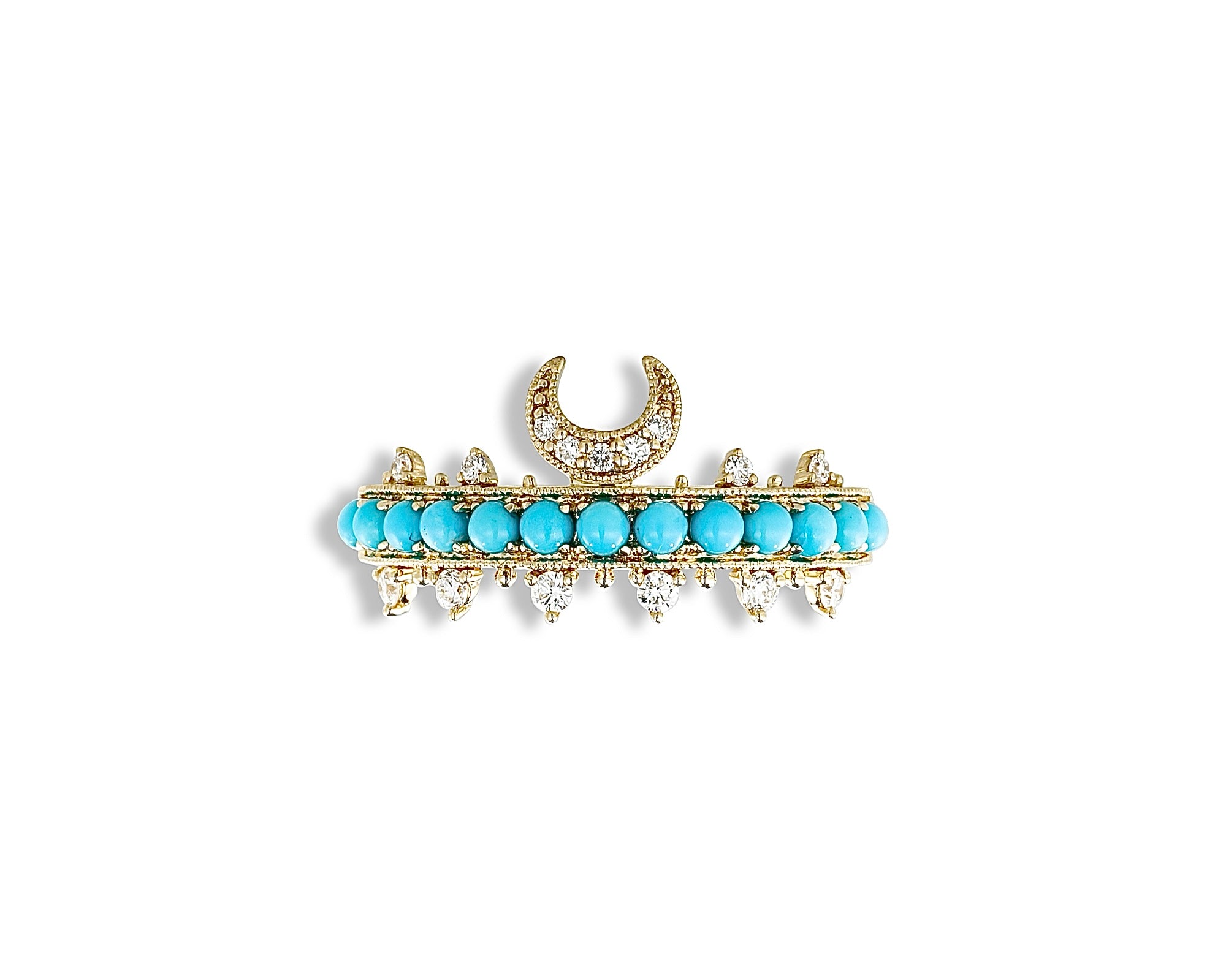 Crescent Turquoise Ring