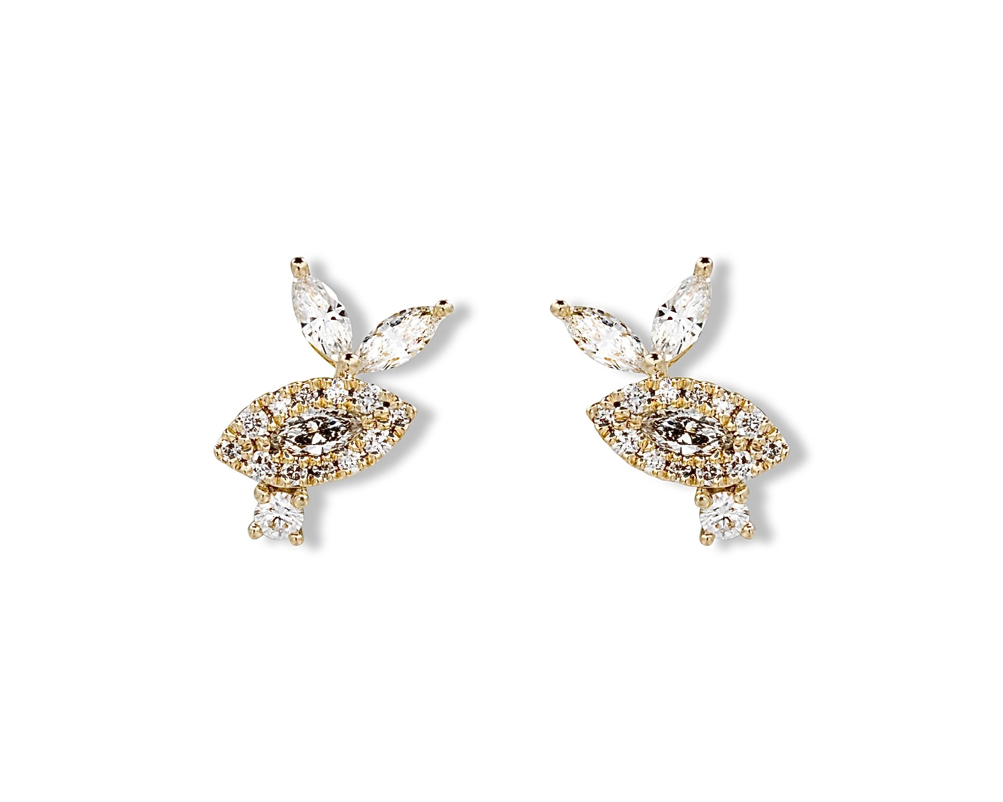 Diamond Gardenia Stud