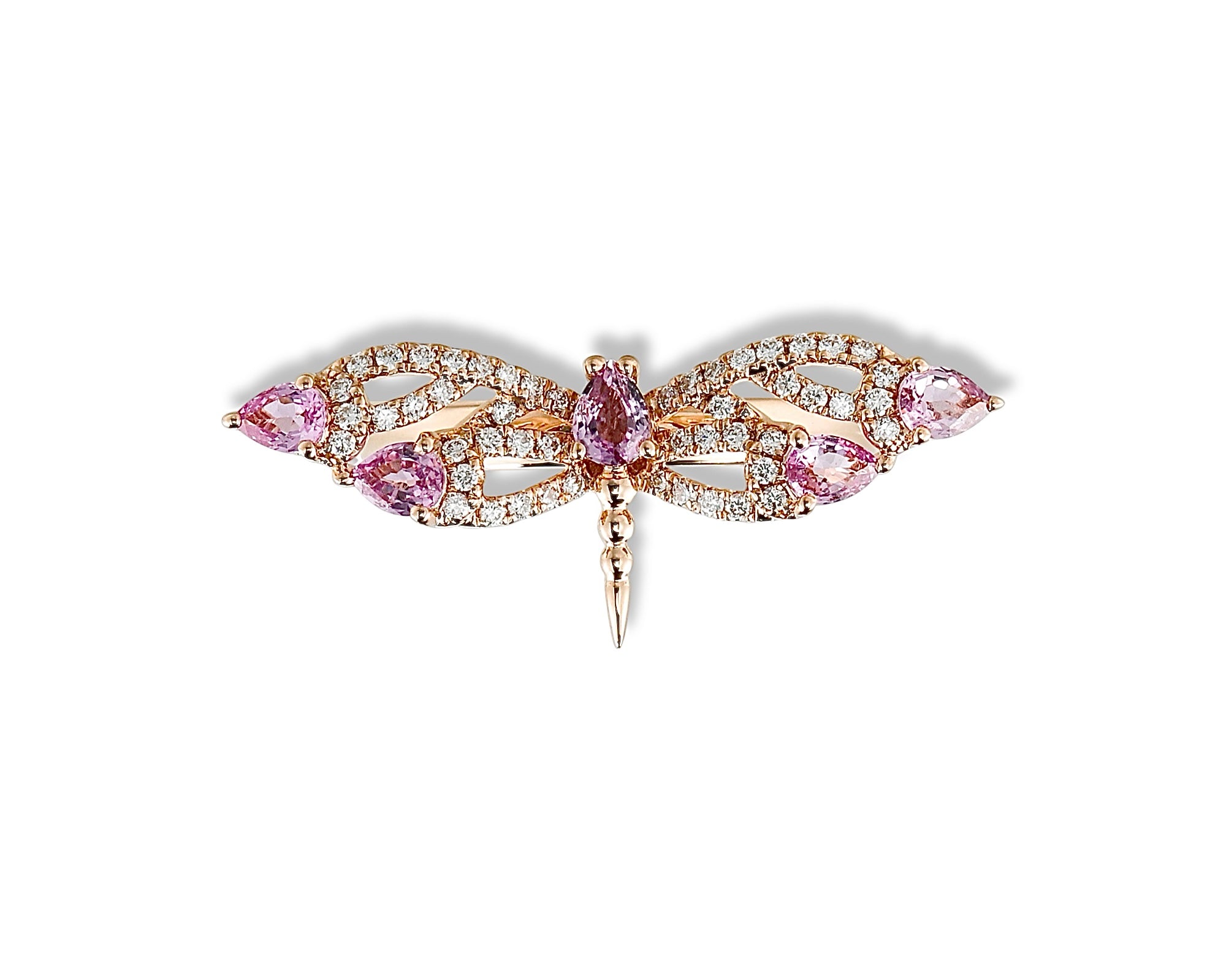 Pink Dragonfly Ring