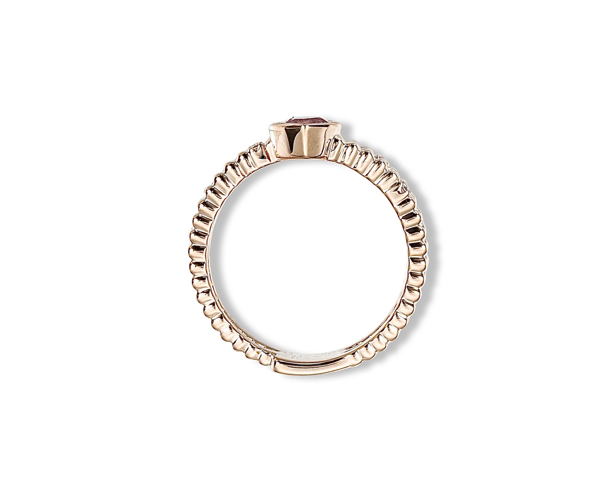 Pink Heart Swirl Ring