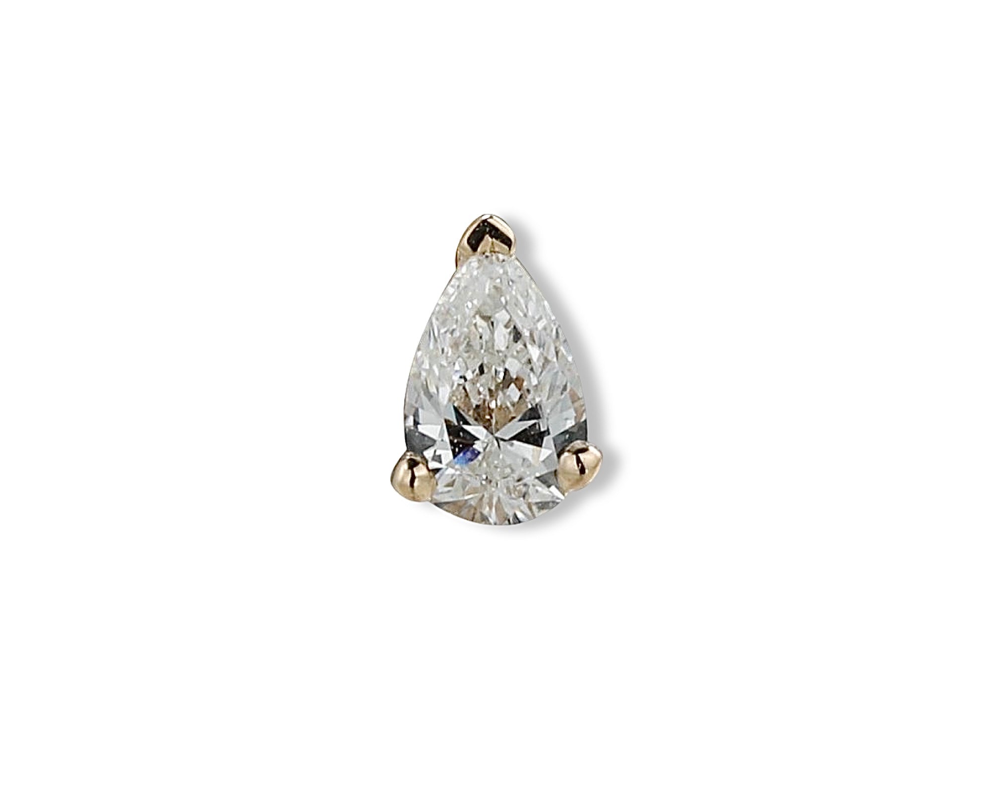 Pear Diamond Single Stud