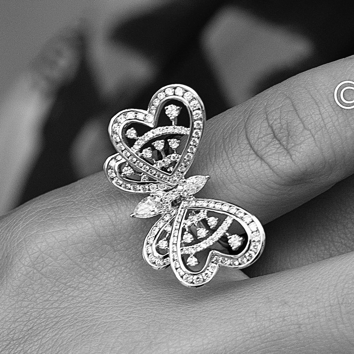 Butterfly Bloom Ring (Large)