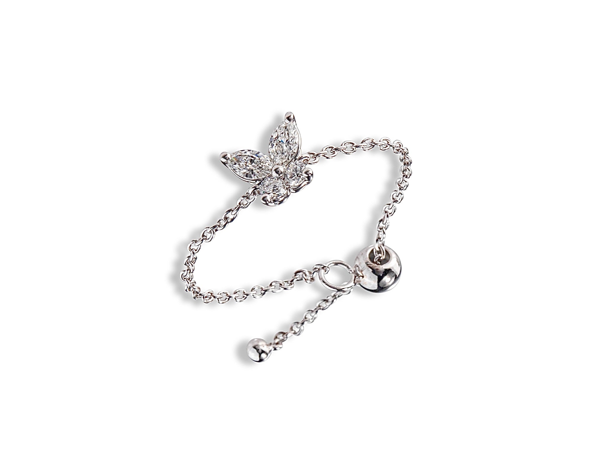 Diamond Butterfly Chain Ring