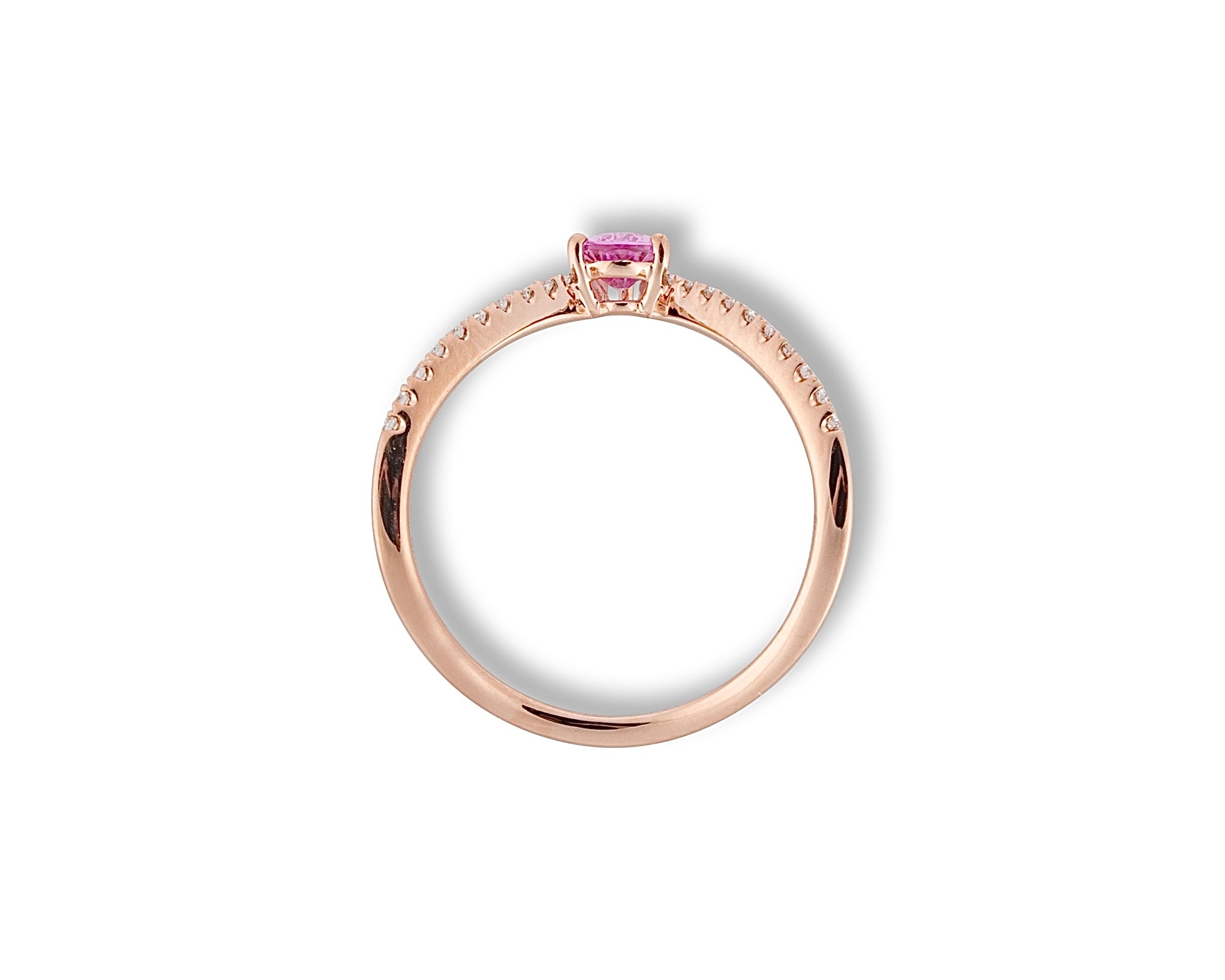 Pink Pear Ring