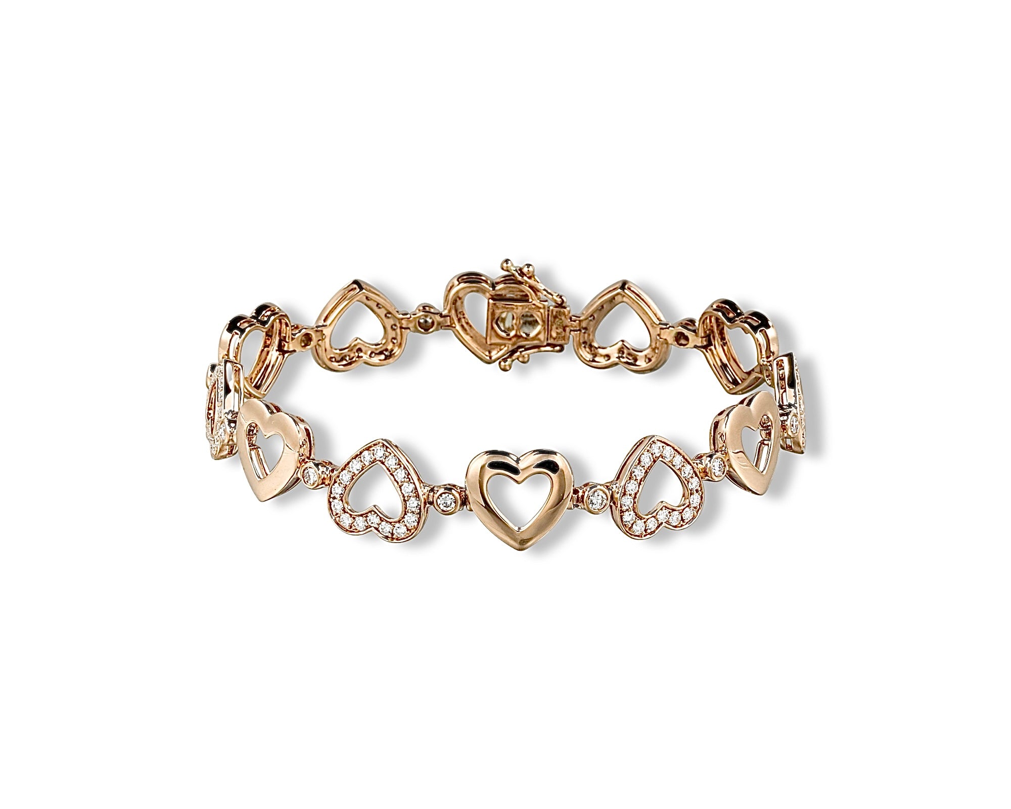 Diamond Polka Dot Heart Bracelet